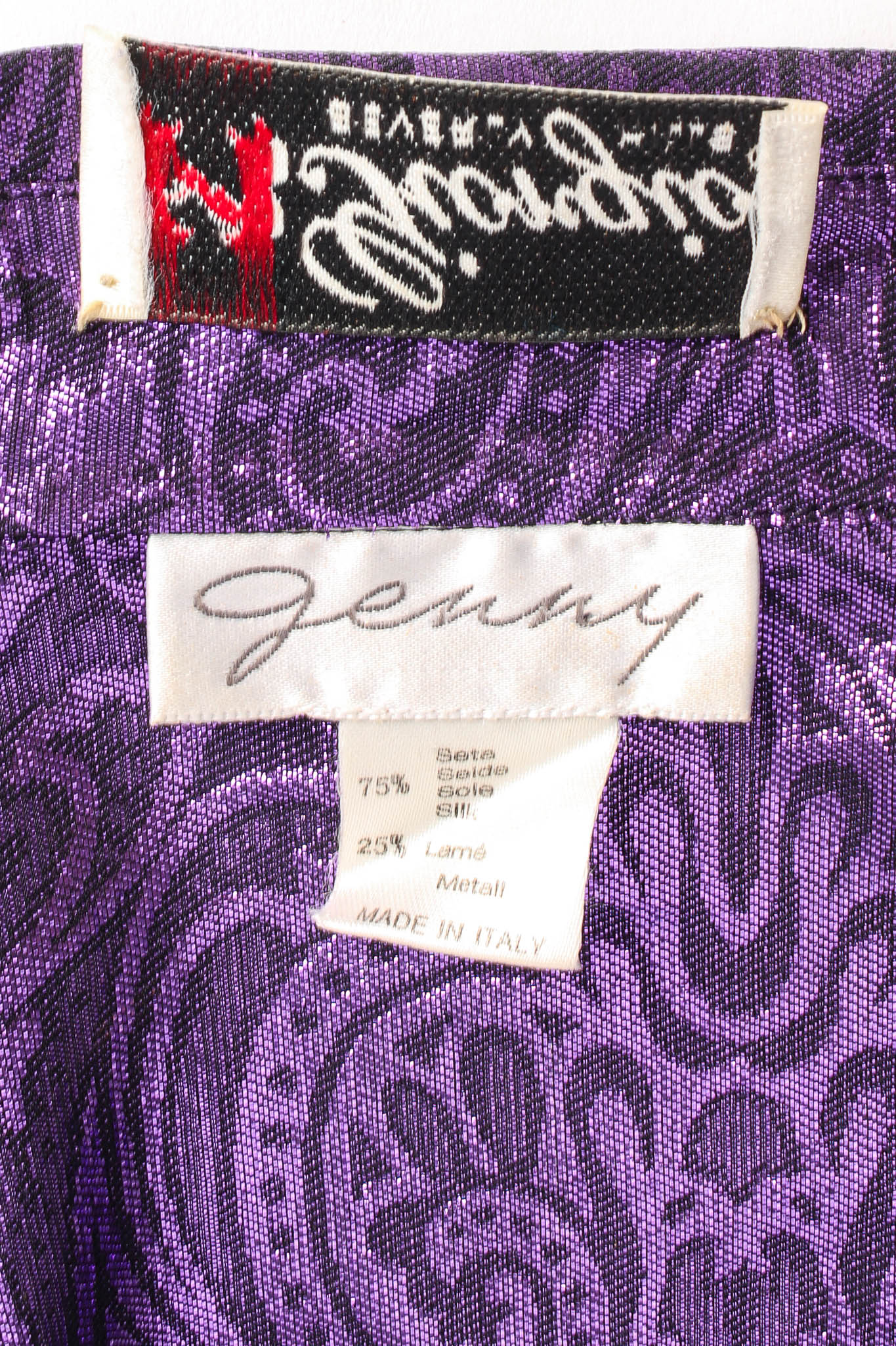 Silk Lamé Brocade Blouse - Image 10