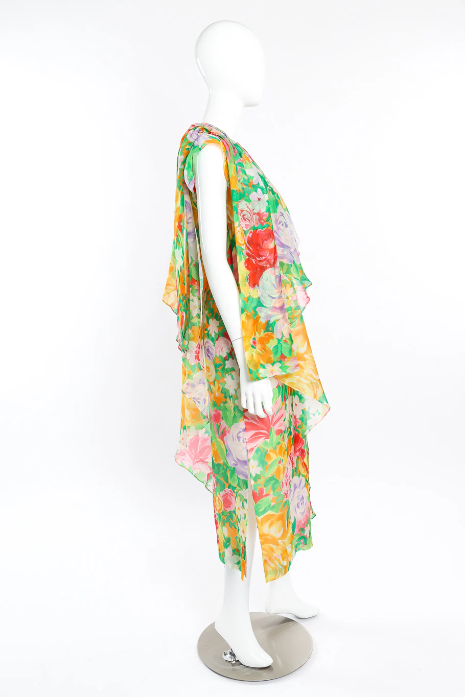 Silk Organza Floral Dress - Image 3
