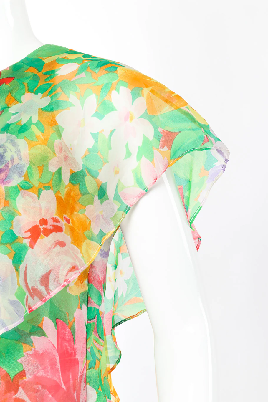 Silk Organza Floral Dress - Image 5