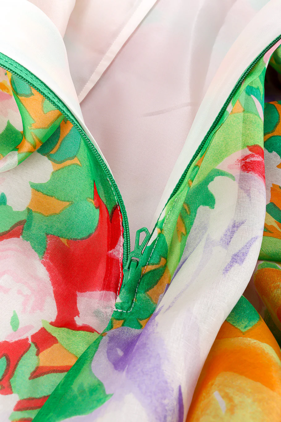 Silk Organza Floral Dress - Image 8
