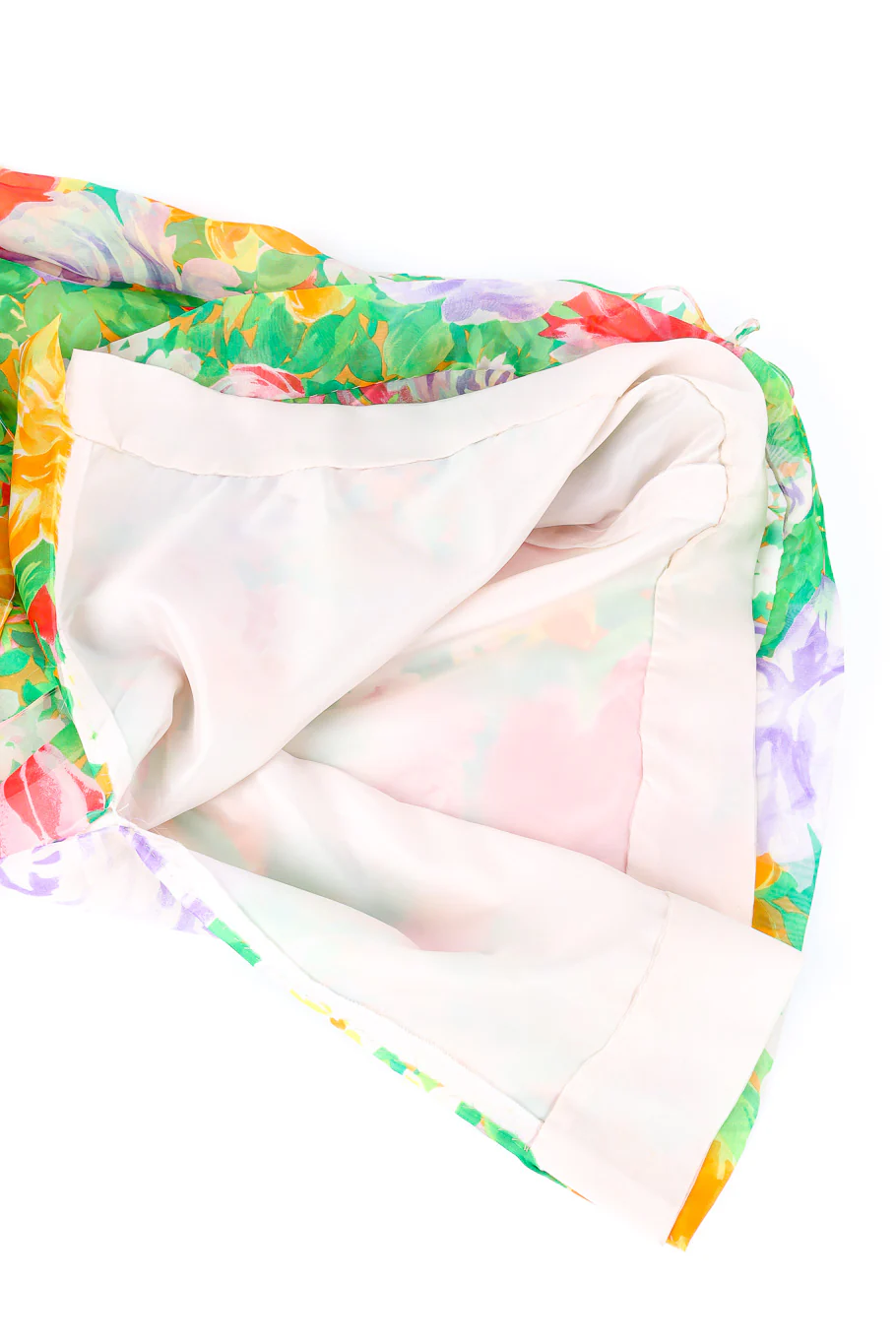 Silk Organza Floral Dress - Image 9