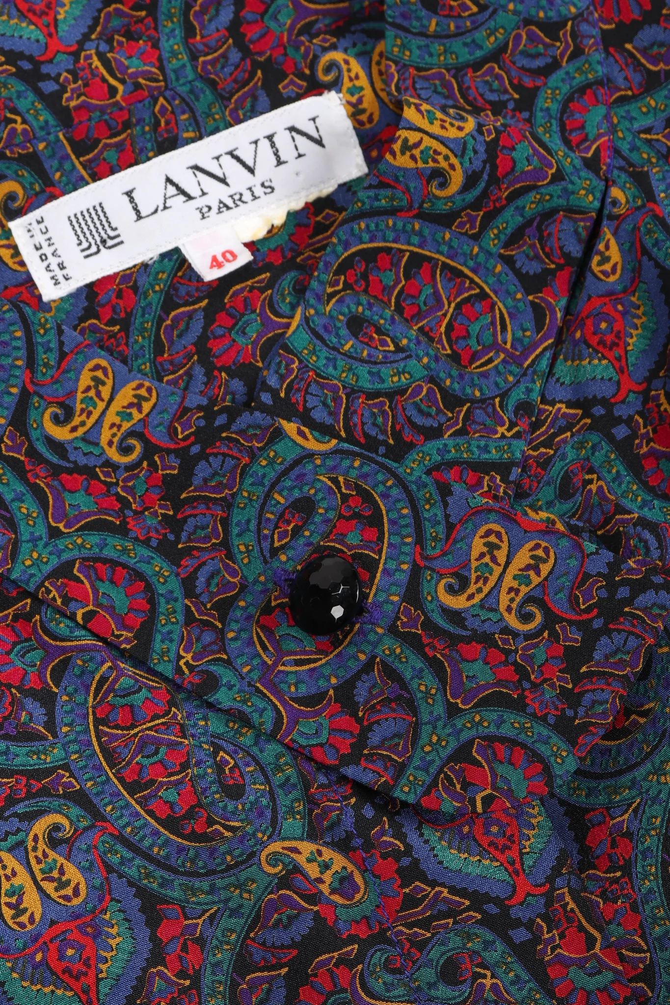 Silk Paisley Print Blouse & Skirt Set - Image 16