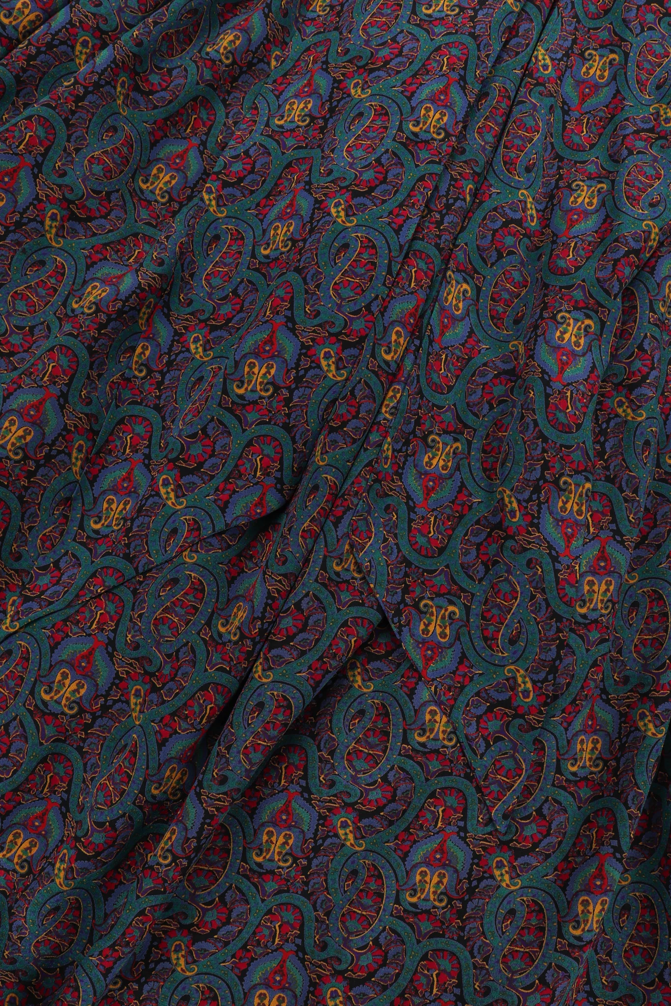 Silk Paisley Print Blouse & Skirt Set - Image 23