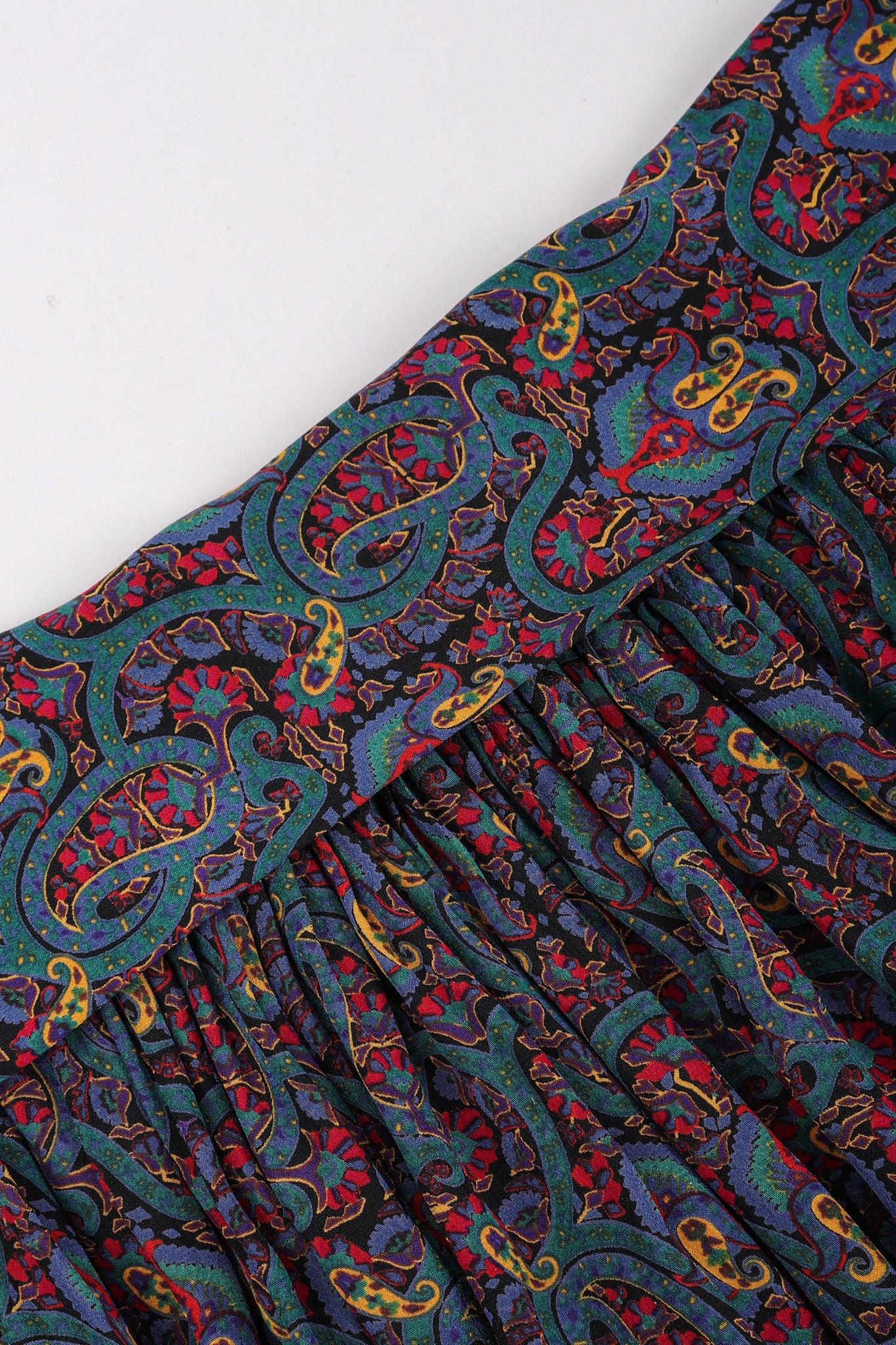 Silk Paisley Print Blouse & Skirt Set - Image 24