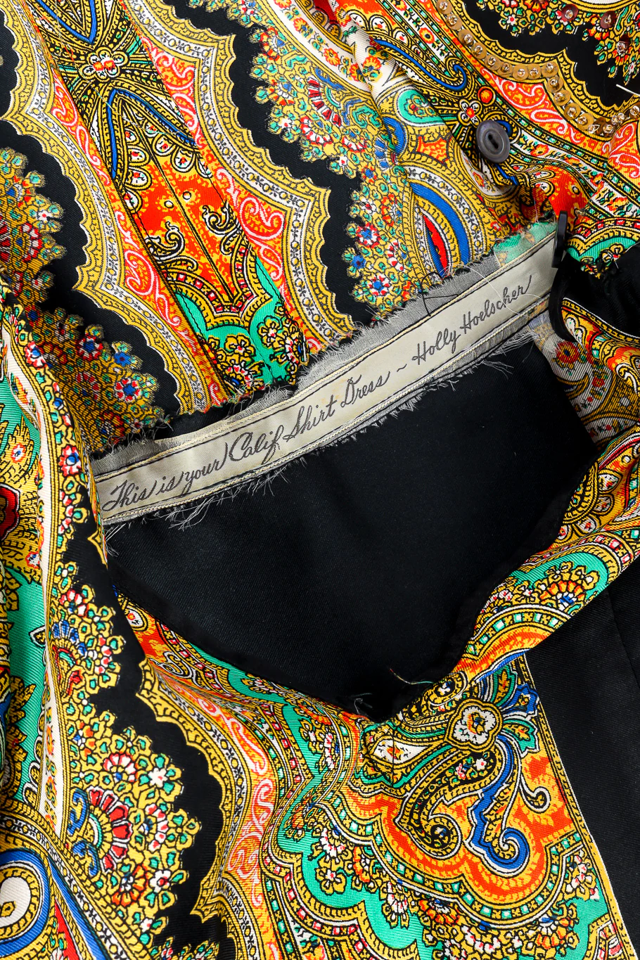 Silk Paisley Shirt Dress - Image 8