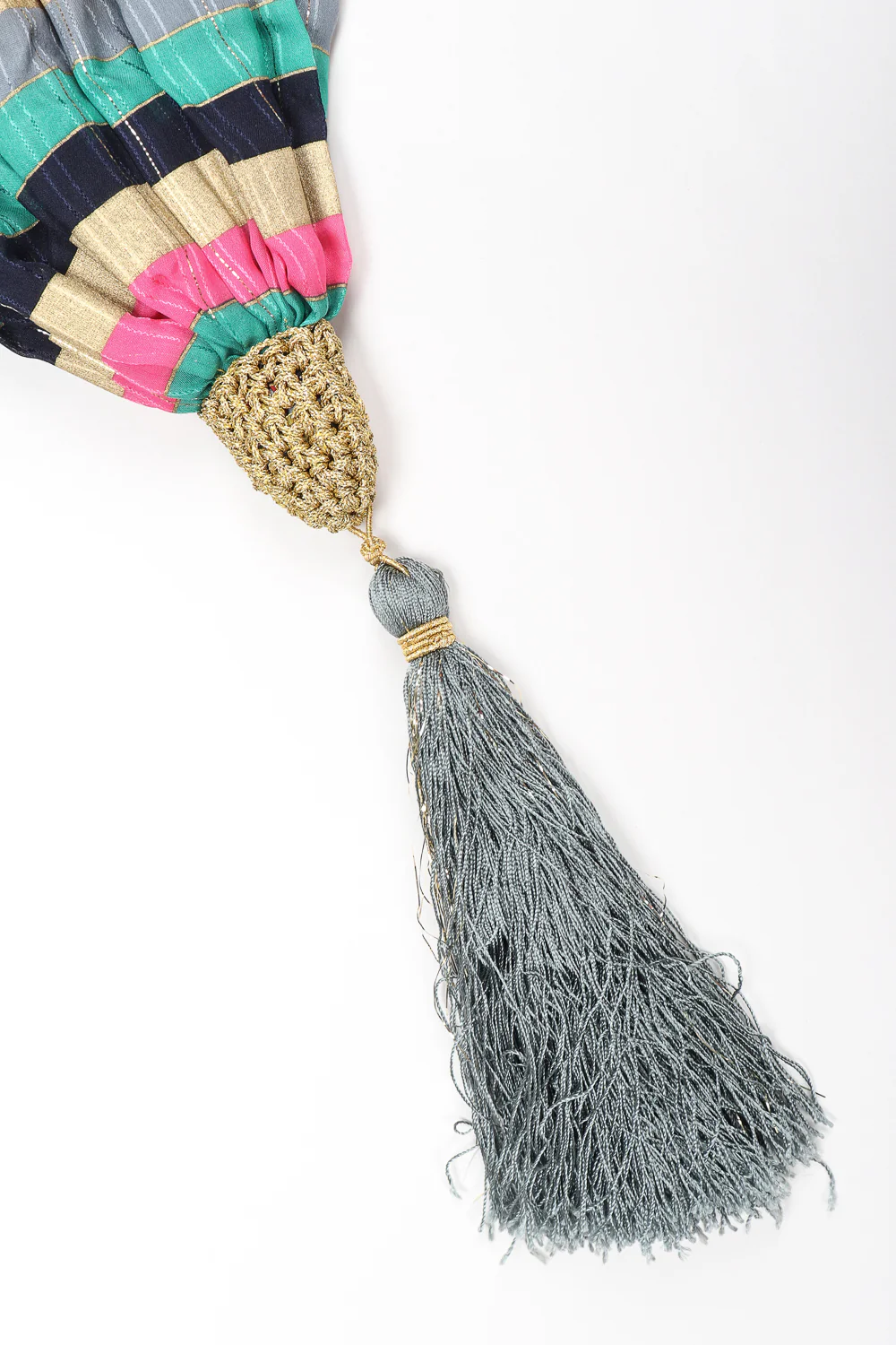 Silk Paisley Tassel Scarf Wrap - Image 9
