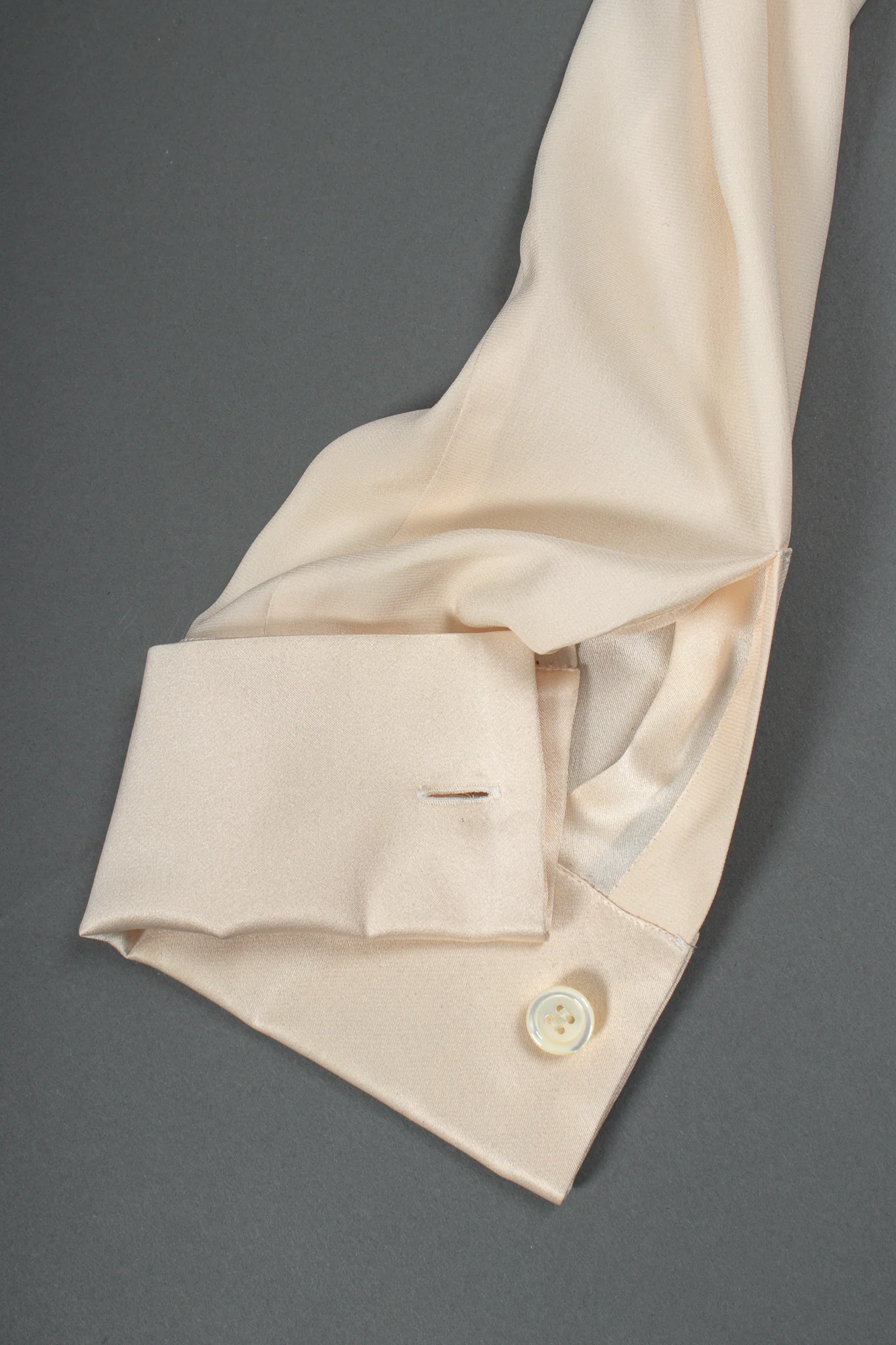 Silk Panel Tuck Bow Blouse - Image 13