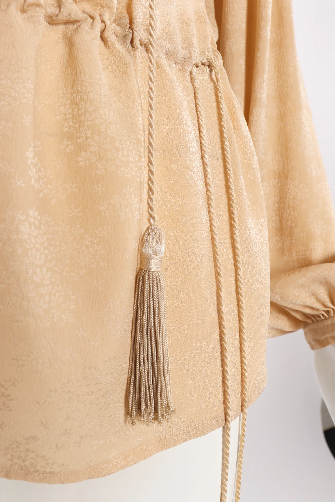 Silk Peasant Blouse - Image 3