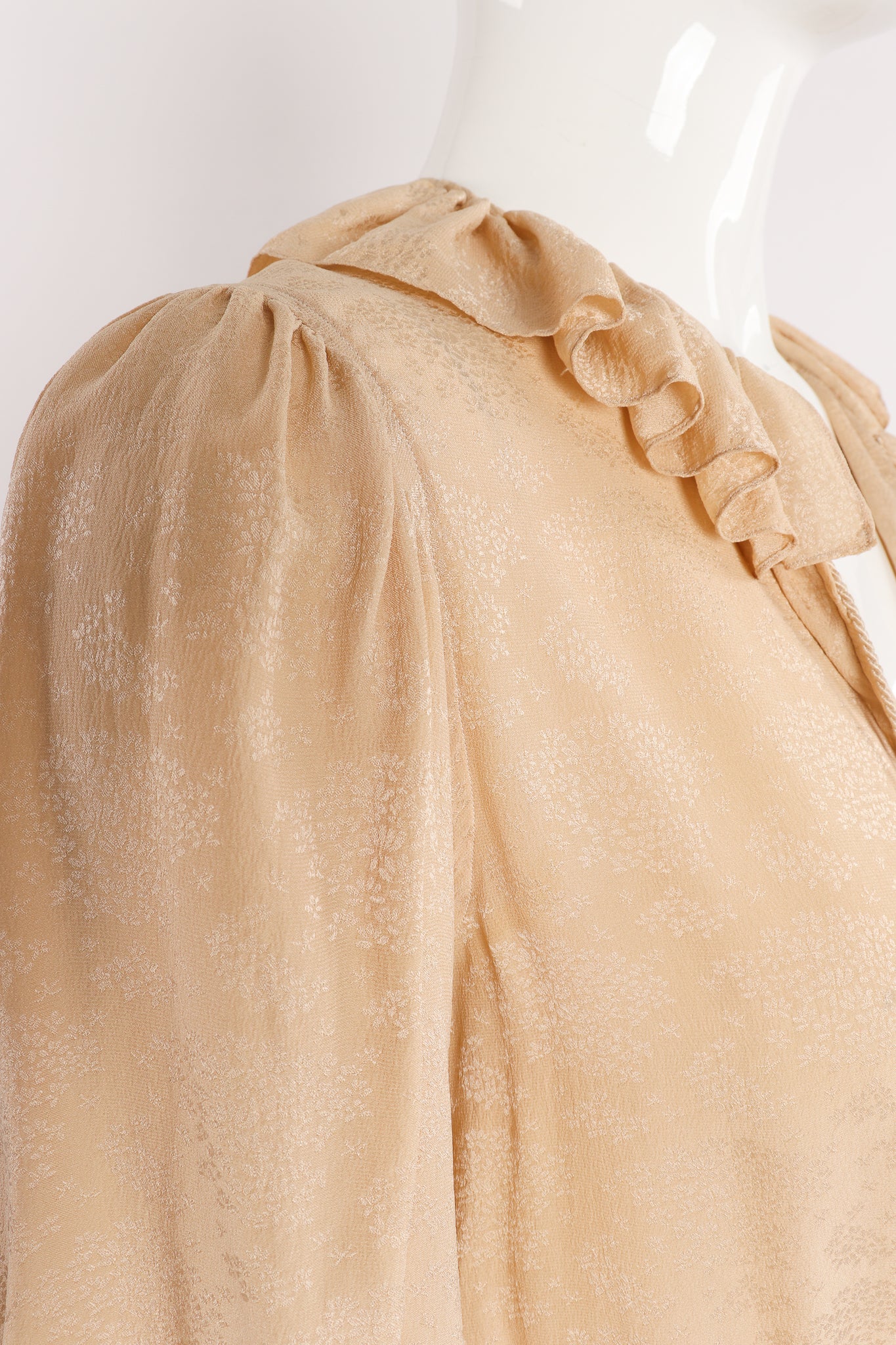 Silk Peasant Blouse - Image 4
