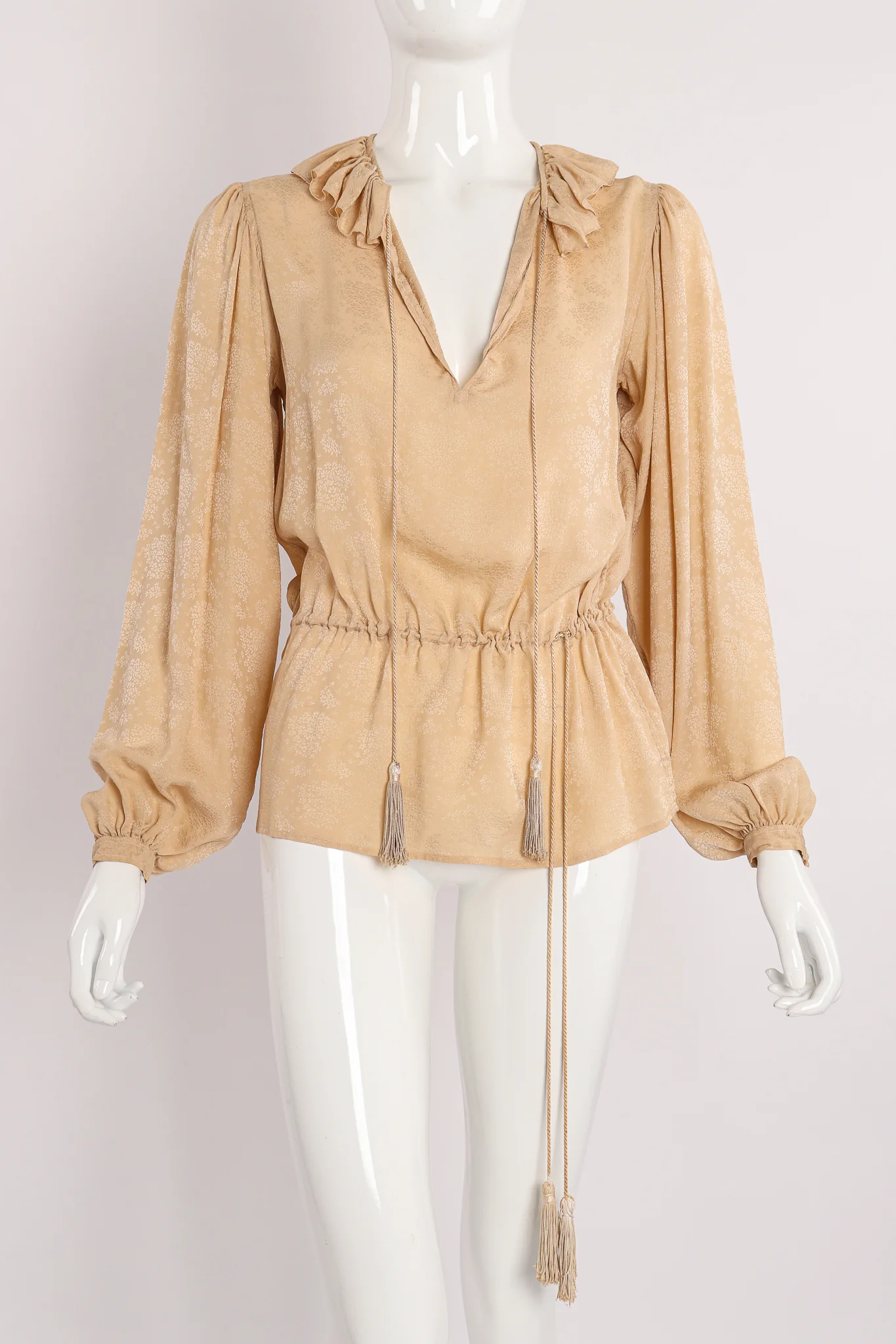 Silk Peasant Blouse - Image 6