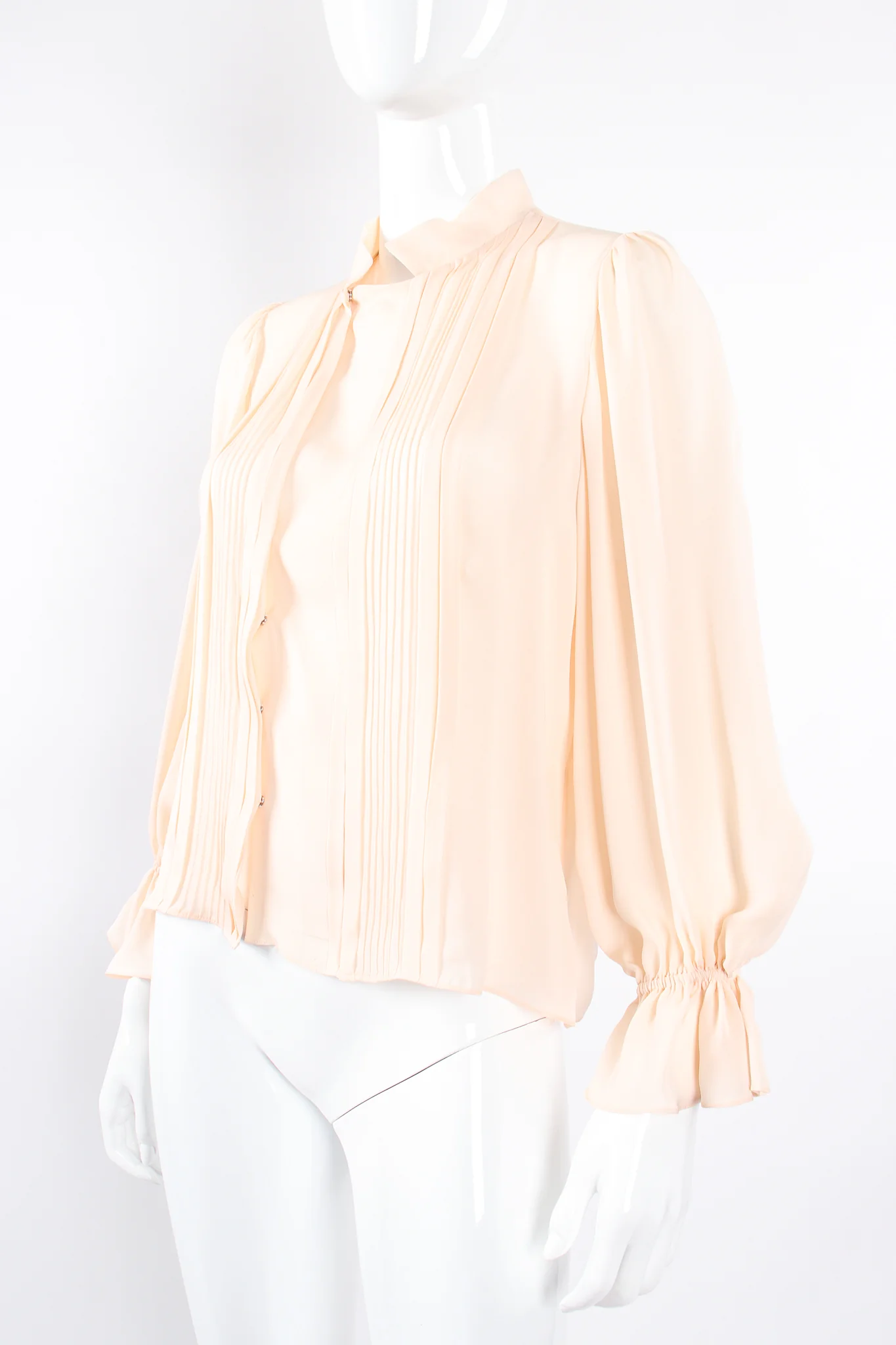 Silk Pintuck Blouse