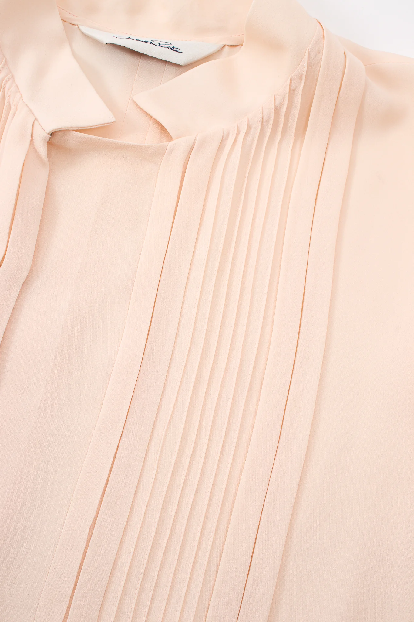 Silk Pintuck Blouse - Image 10