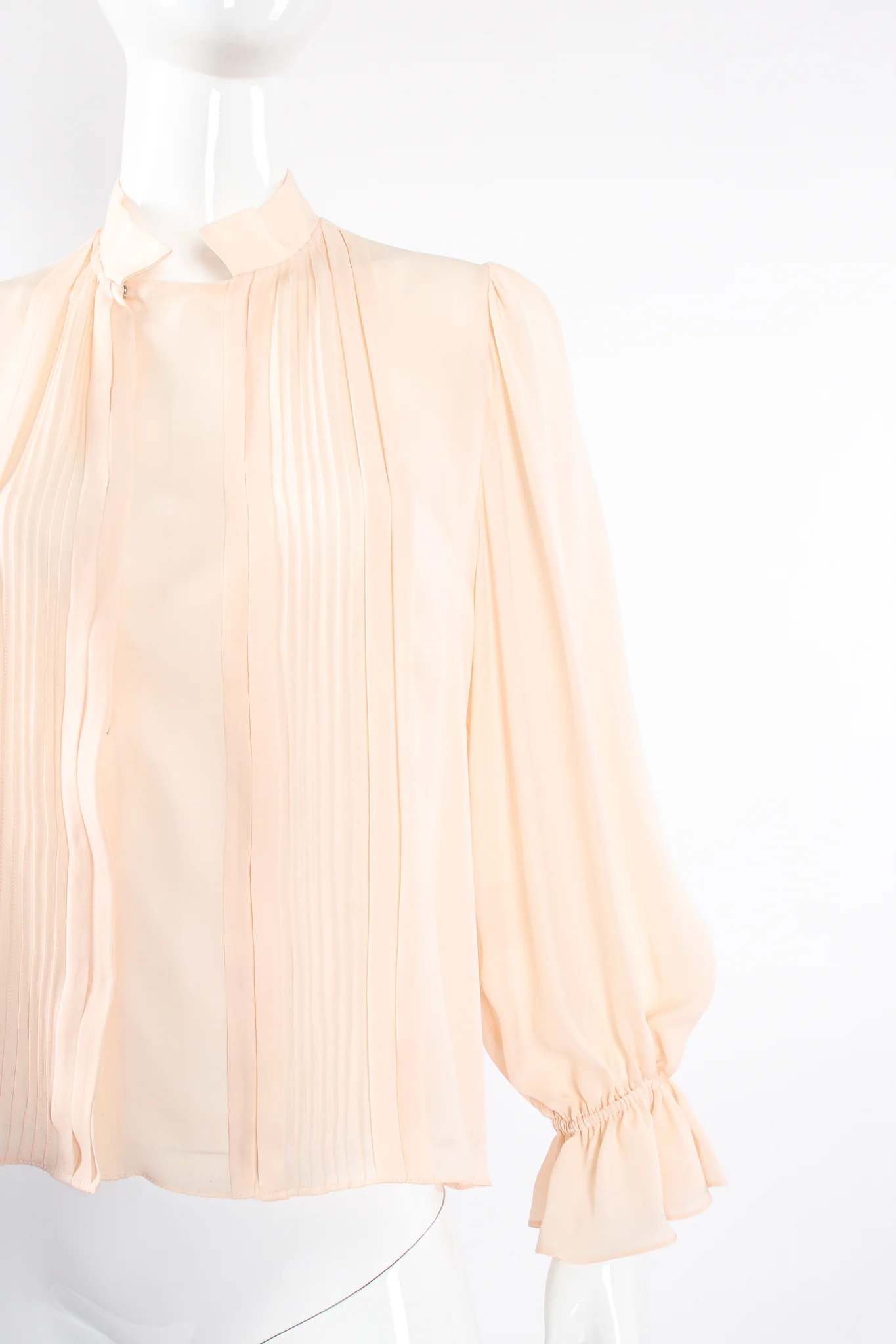 Silk Pintuck Blouse - Image 2