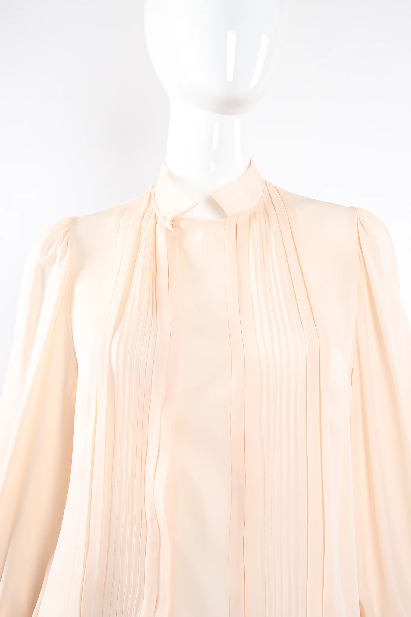 Silk Pintuck Blouse - Image 4
