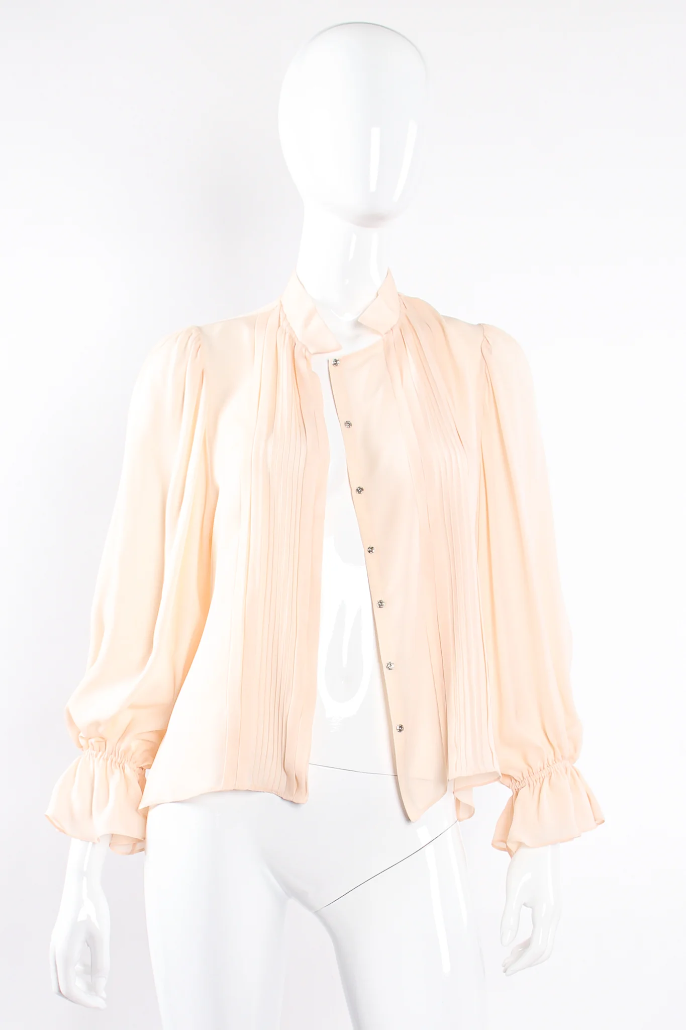 Silk Pintuck Blouse - Image 6