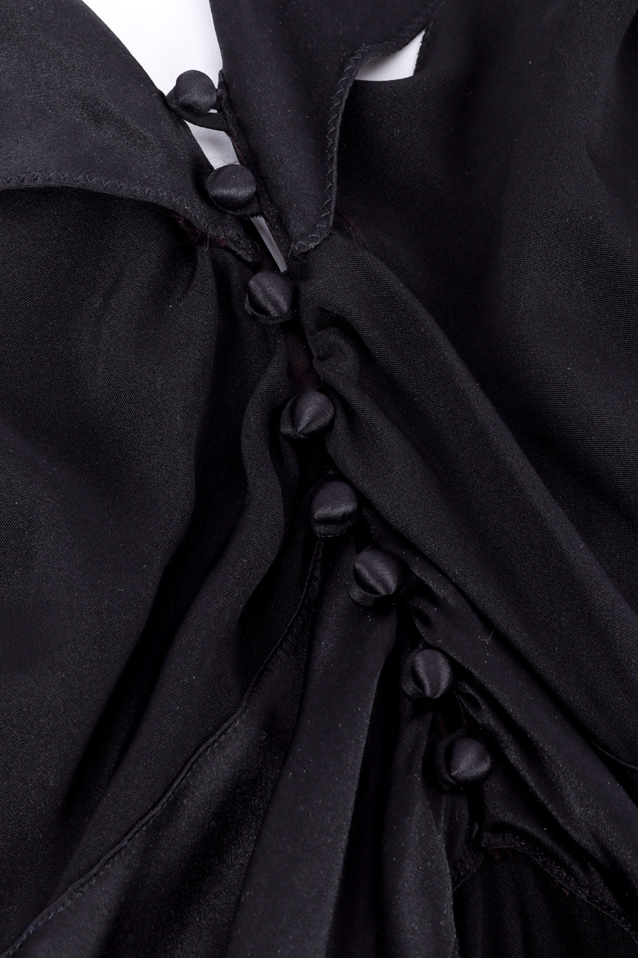 Silk Plunge Flutter Dress - Image 6