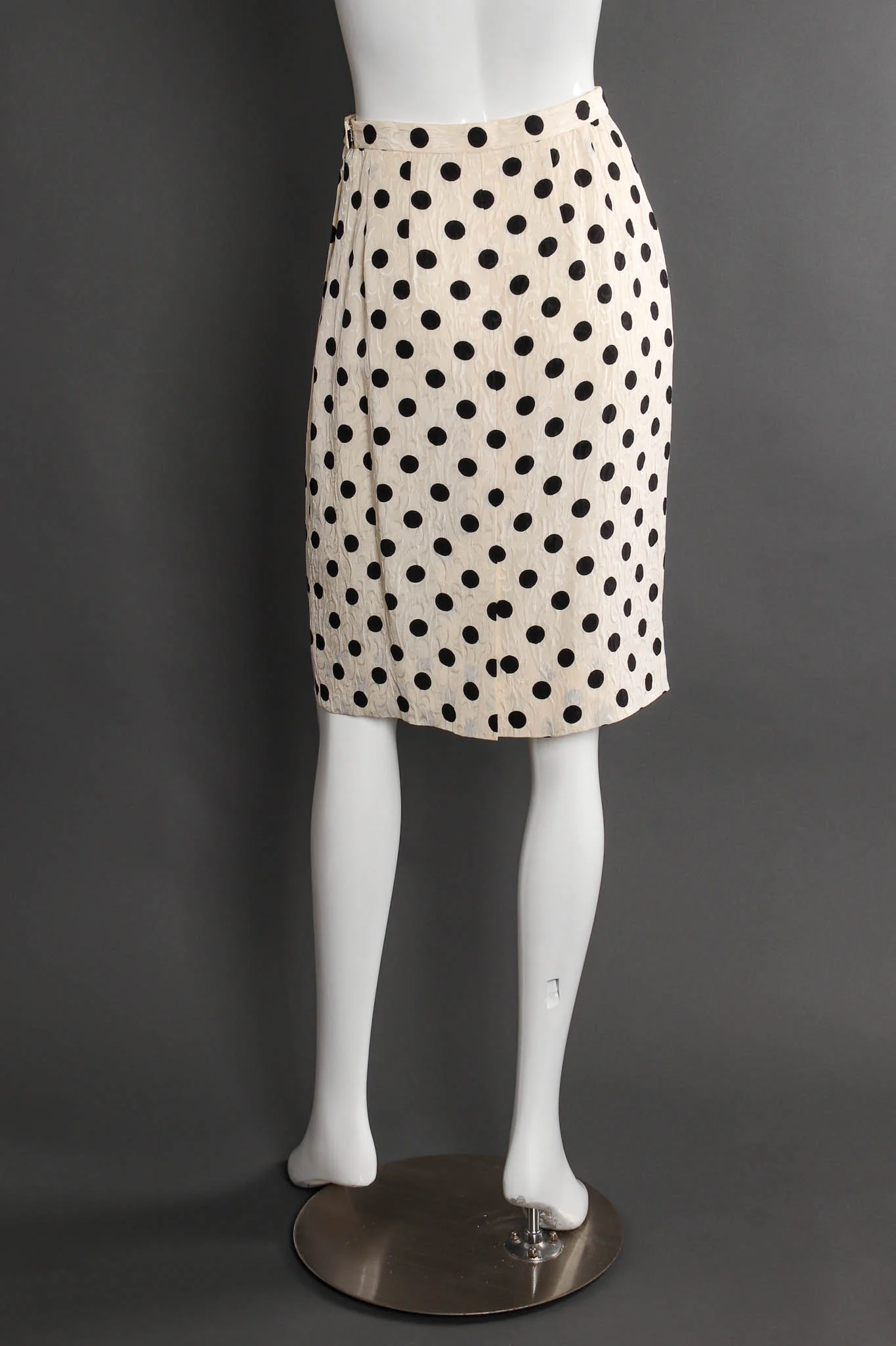 Silk Polka Dot Jacket & Skirt Set - Image 11