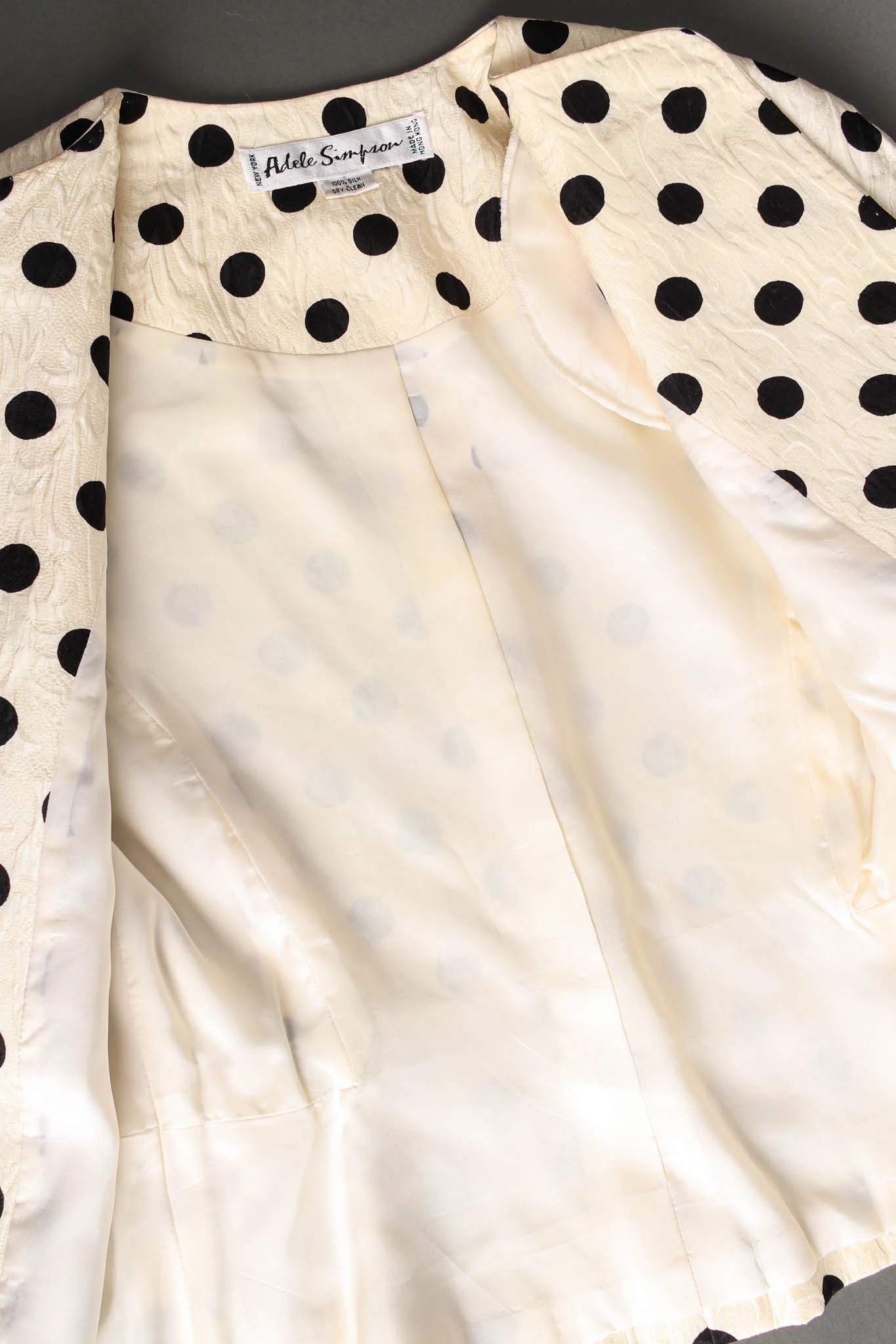 Silk Polka Dot Jacket & Skirt Set - Image 12