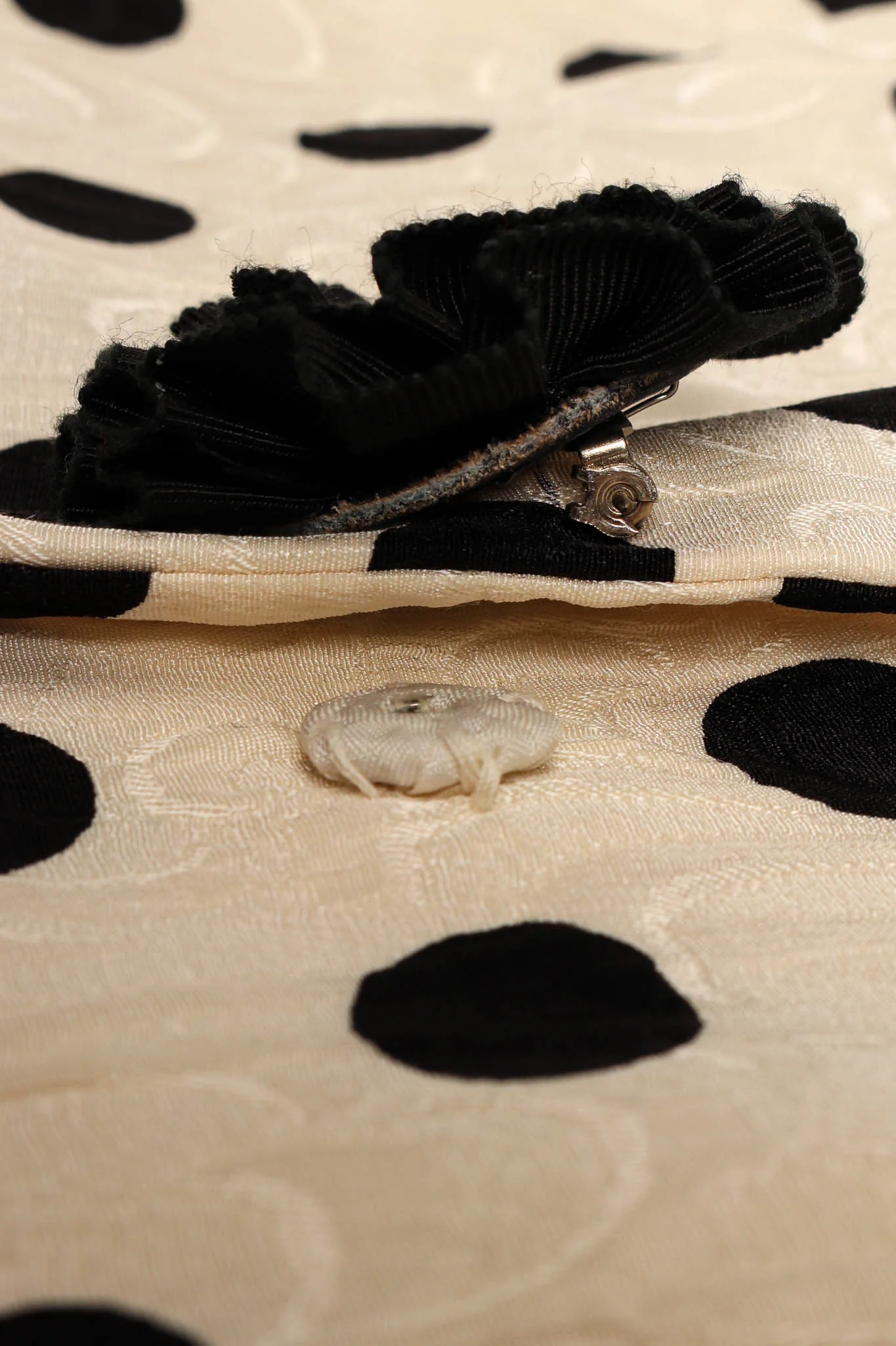 Silk Polka Dot Jacket & Skirt Set - Image 14