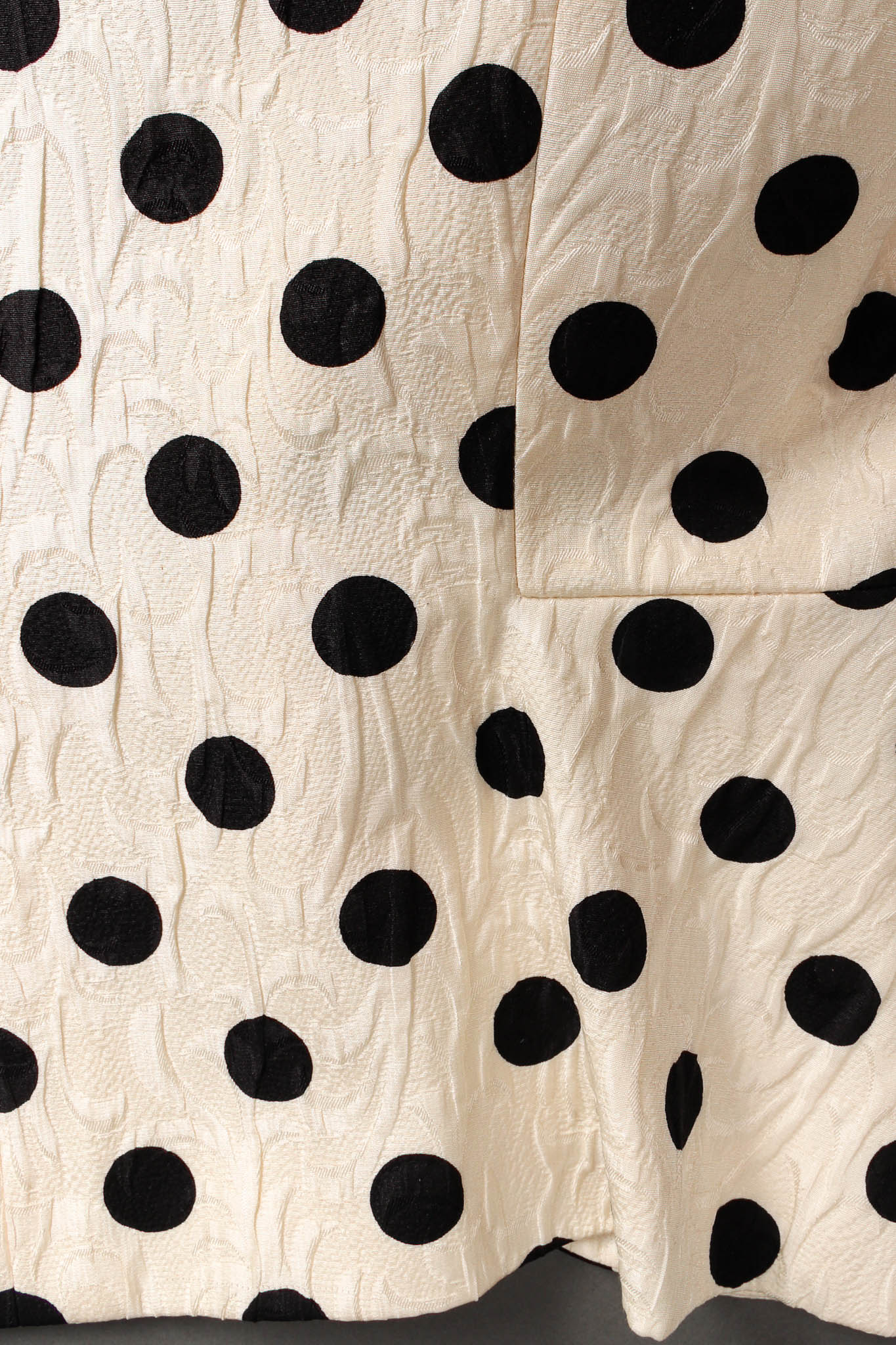 Silk Polka Dot Jacket & Skirt Set - Image 15