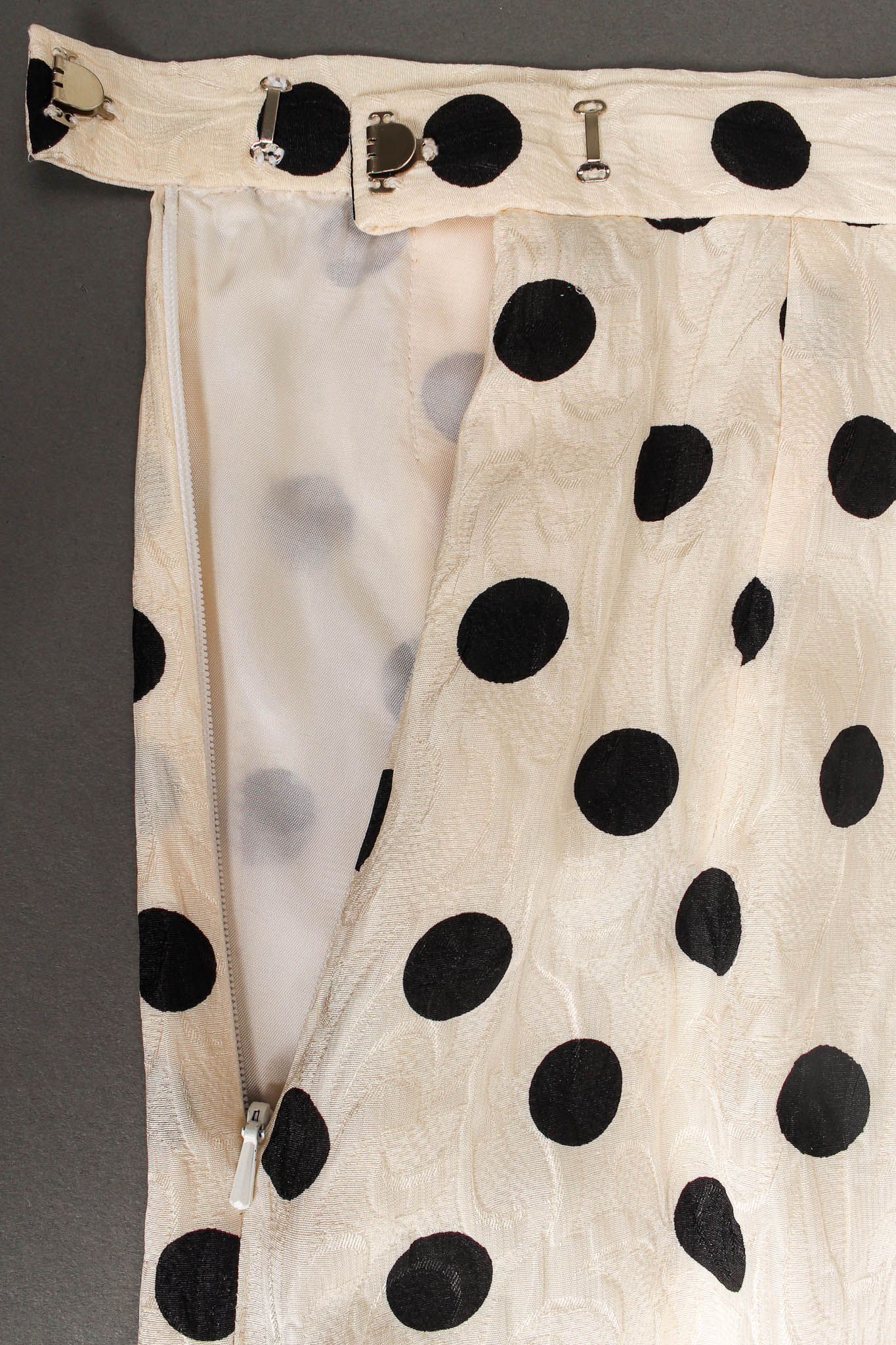 Silk Polka Dot Jacket & Skirt Set - Image 16