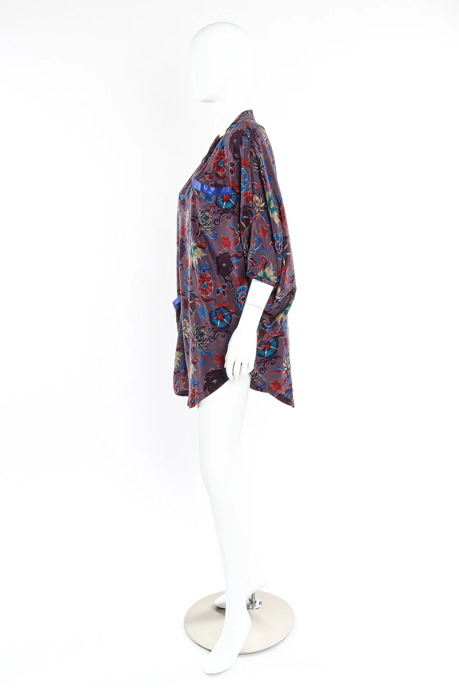Silk Poncho Blouse - Image 3