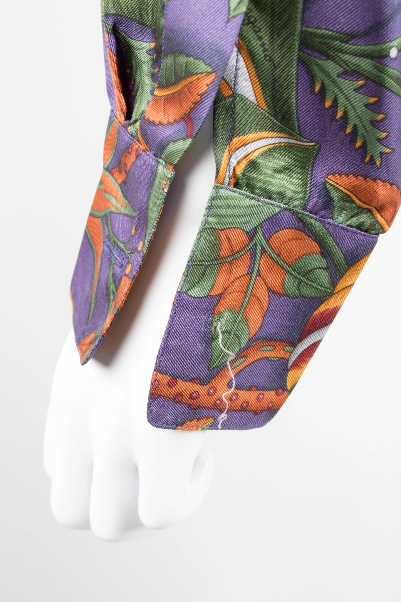 Silk Print Tie Blouse - Image 11