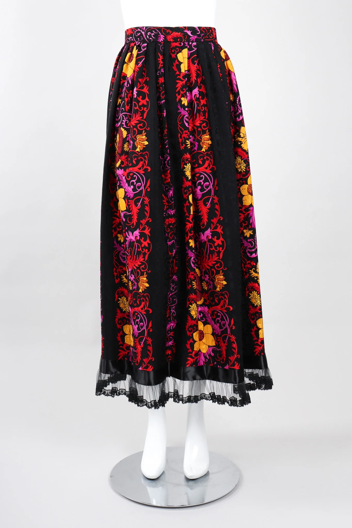 Silk Ruffle Hem Skirt - Image 3