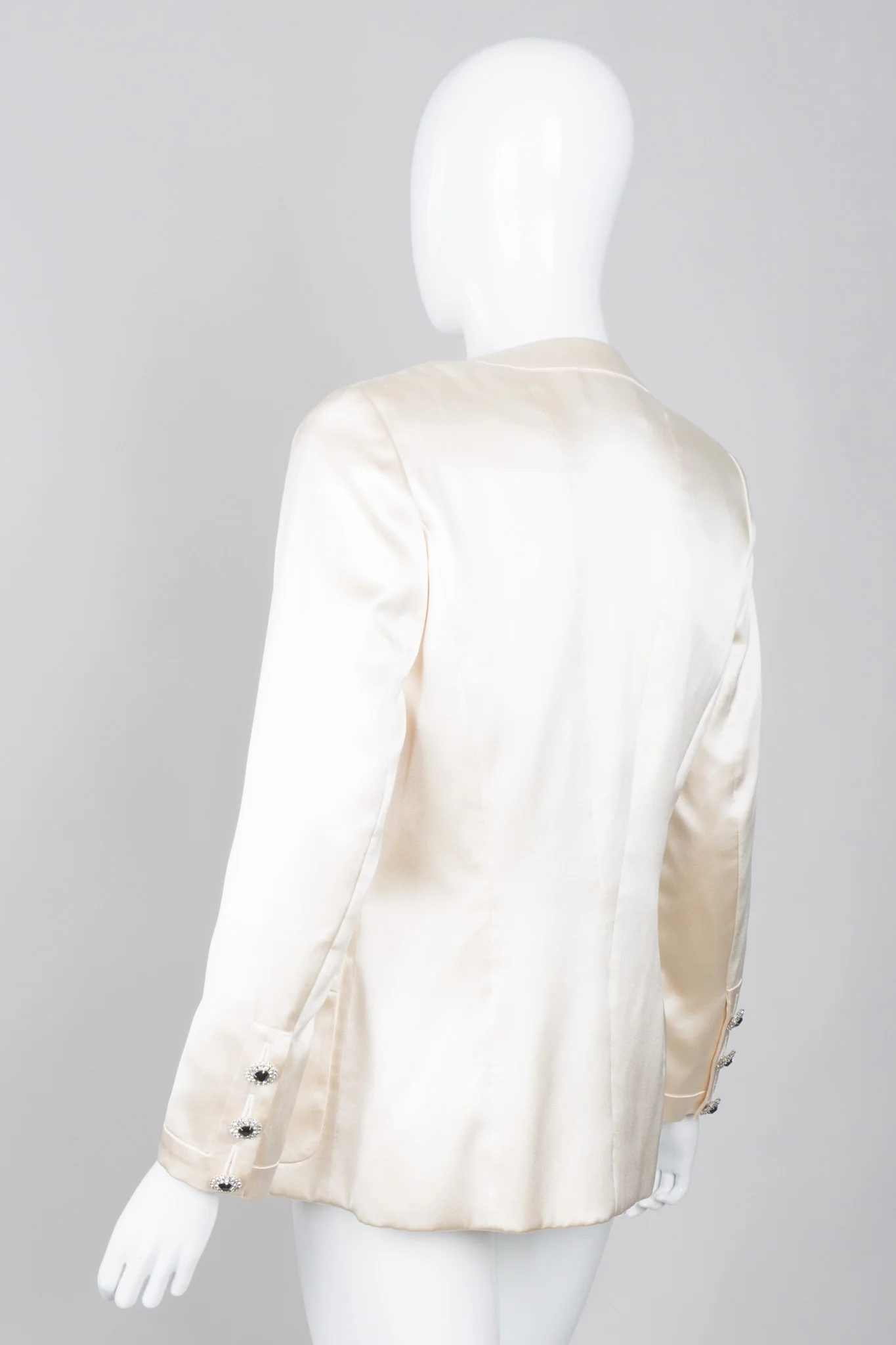 Silk Satin Camellia Jacket - Image 5