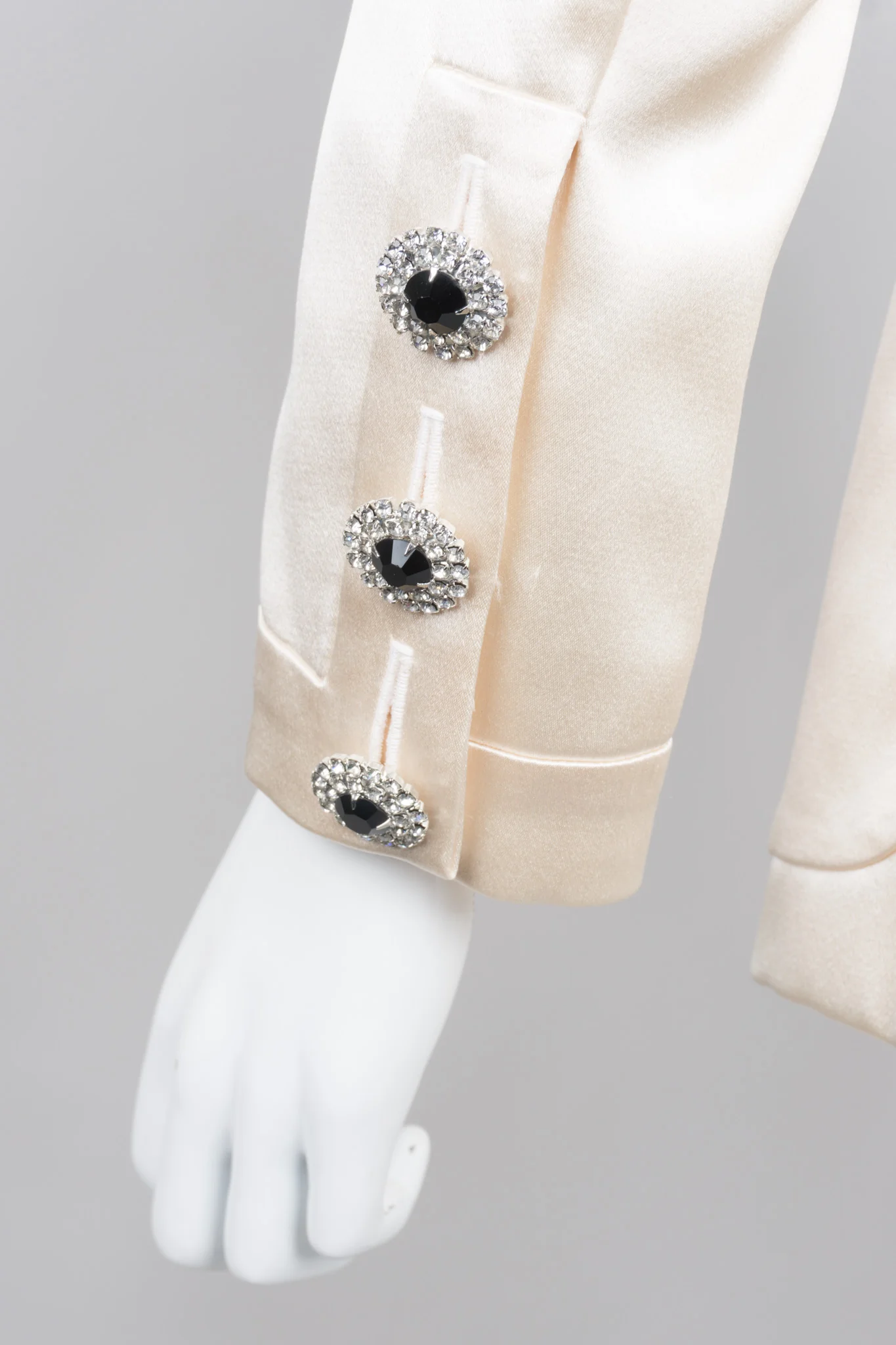 Silk Satin Camellia Jacket - Image 7