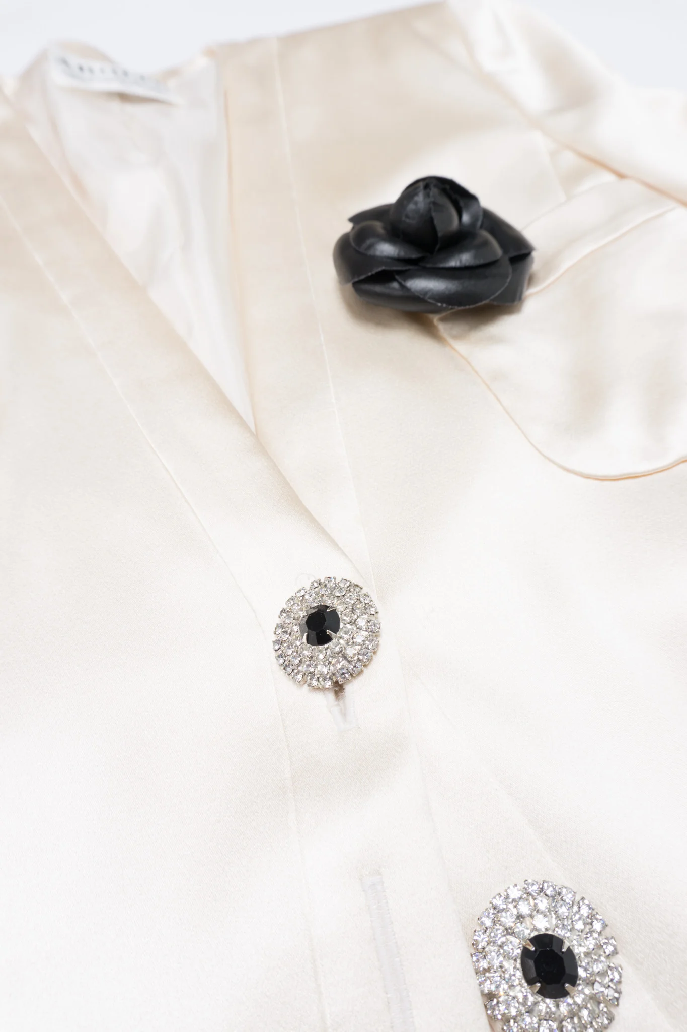 Silk Satin Camellia Jacket - Image 9