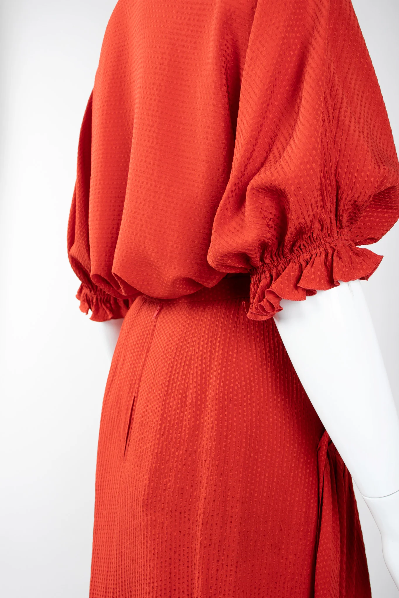 Silk Seersucker Tie Top & Skirt Set - Image 11