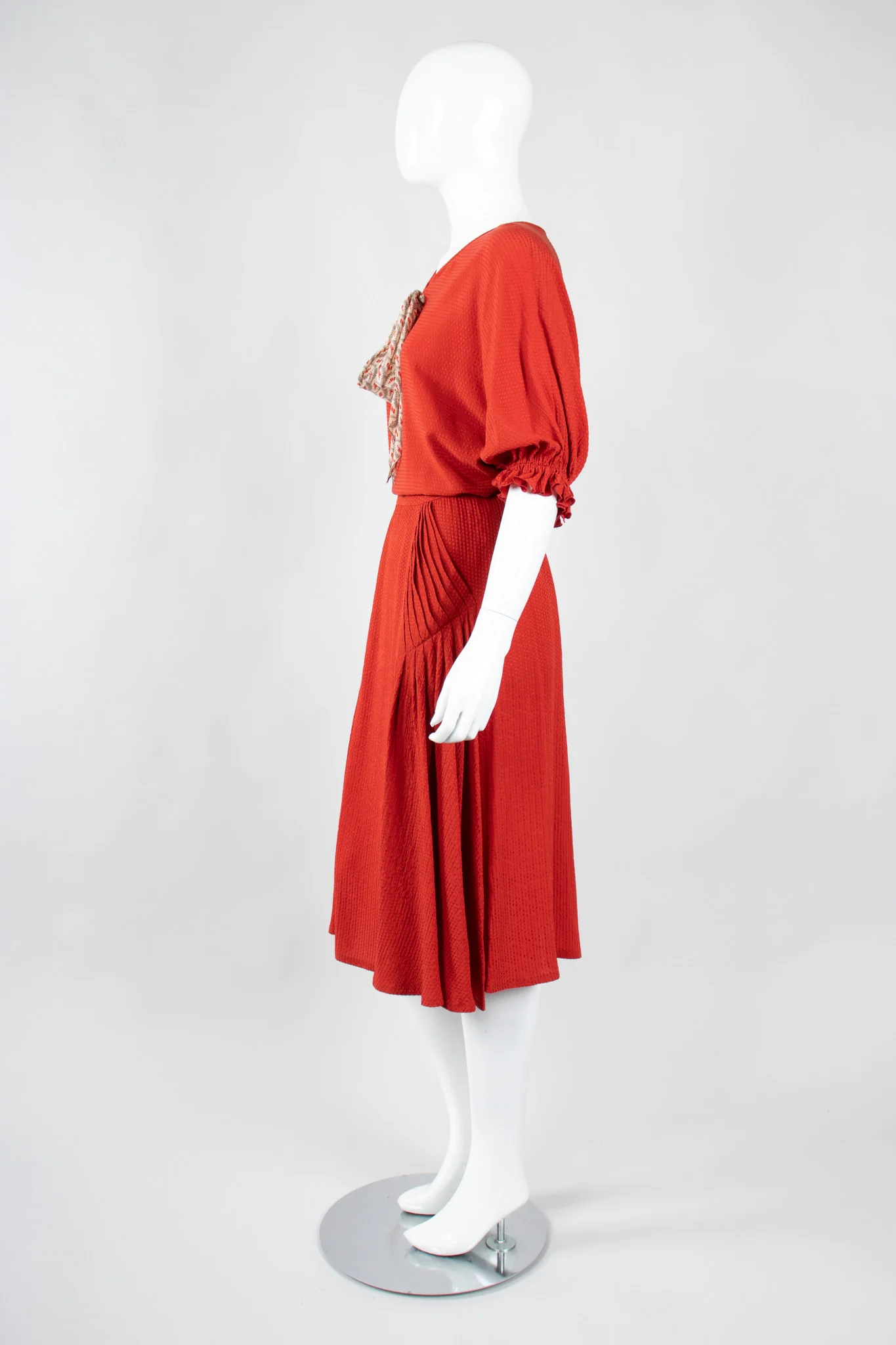 Silk Seersucker Tie Top & Skirt Set - Image 5