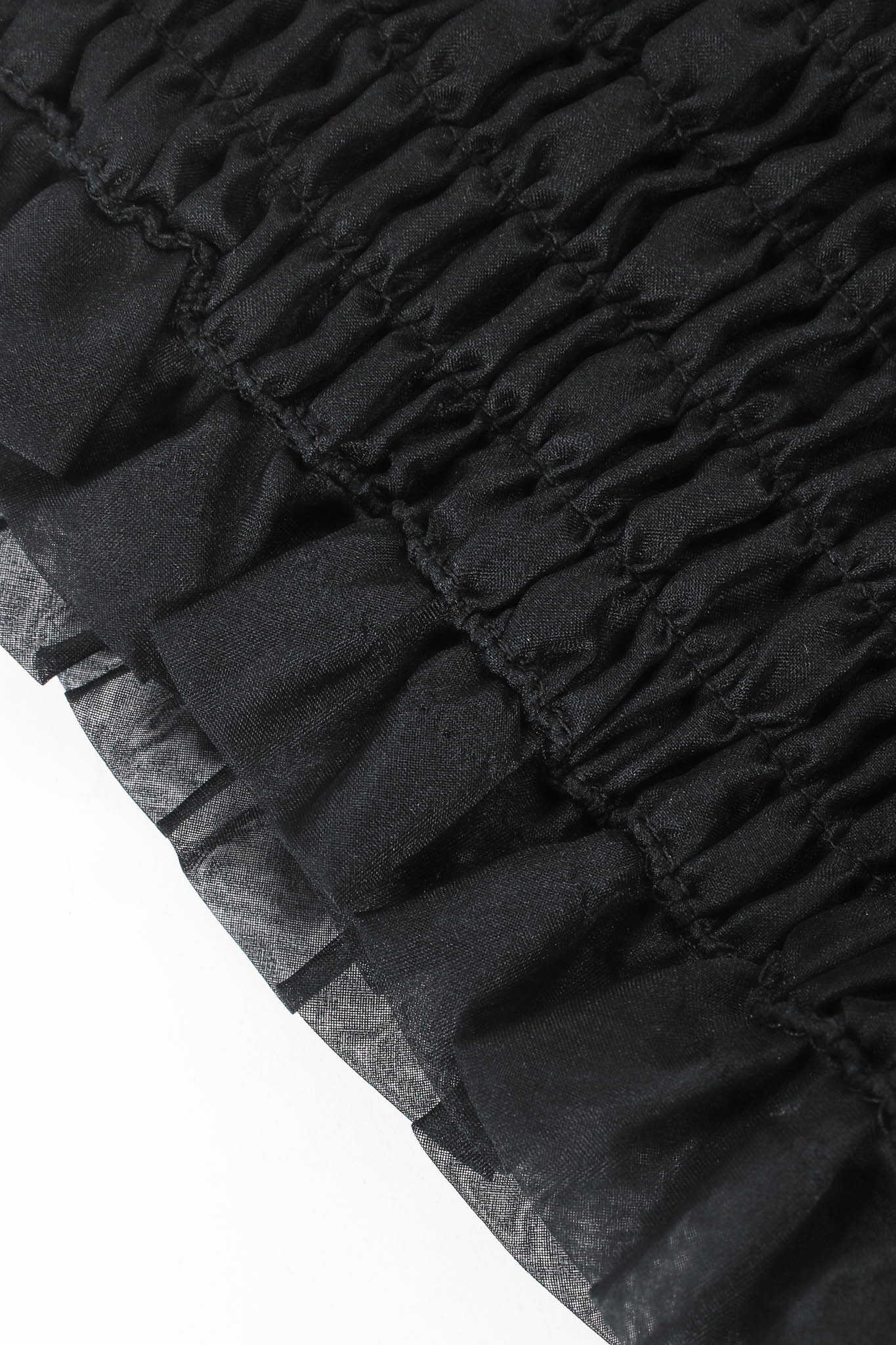 Silk Smocked Ruffle Top - Image 7