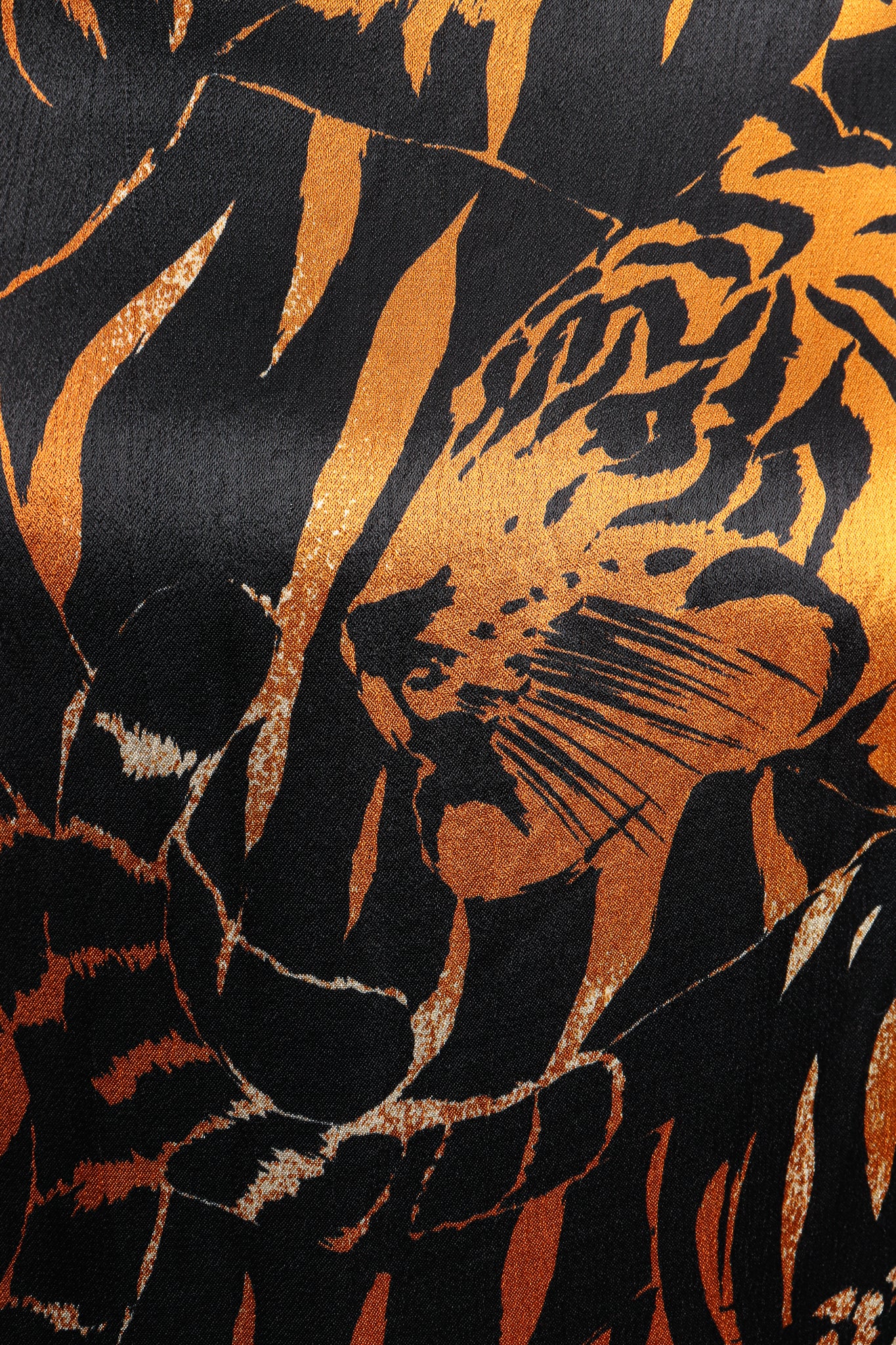 Silk Tiger Wrap Dress - Image 11