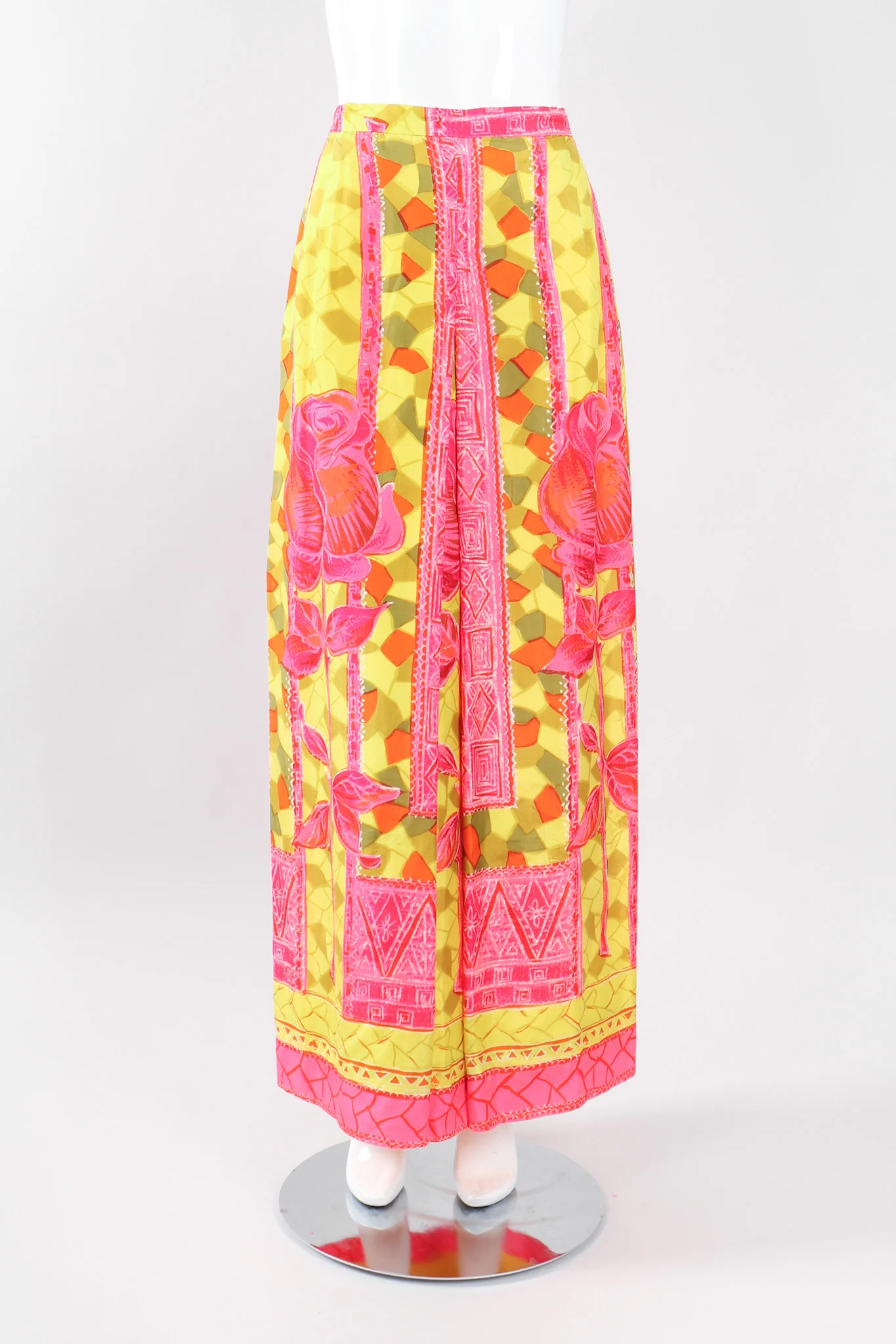Silk Tiki Rose Top & Skirt Set - Image 14