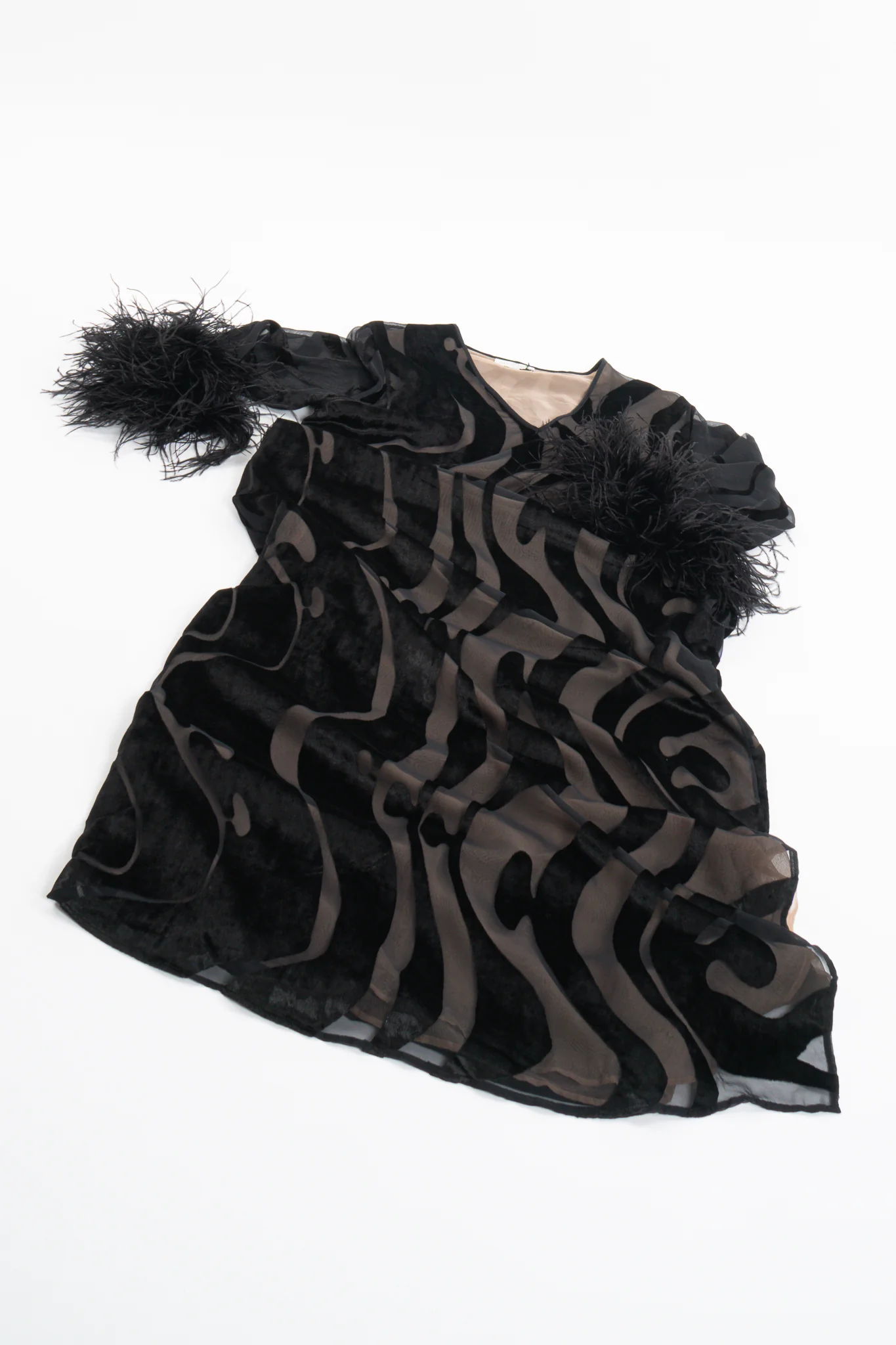 Silk Velvet Burnout Caftan - Image 14