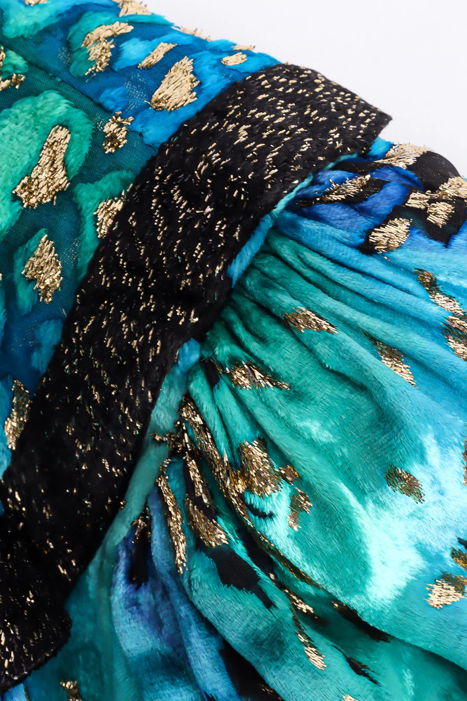 Silk Velvet Lamé Dress - Image 10