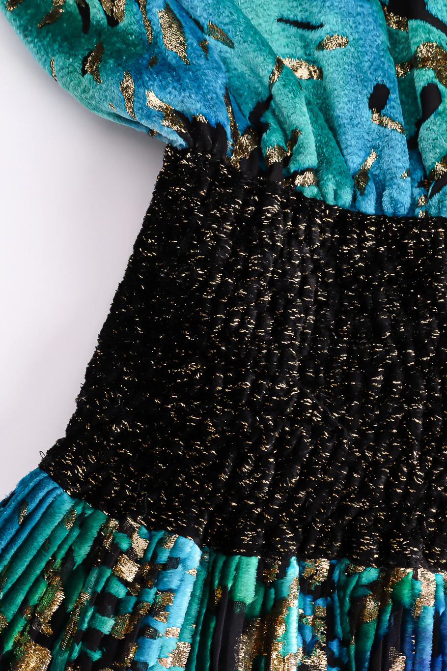 Silk Velvet Lamé Dress - Image 7