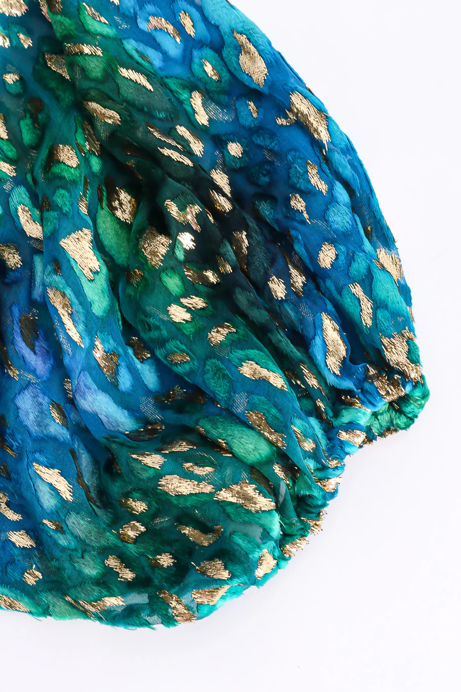 Silk Velvet Lamé Dress - Image 8