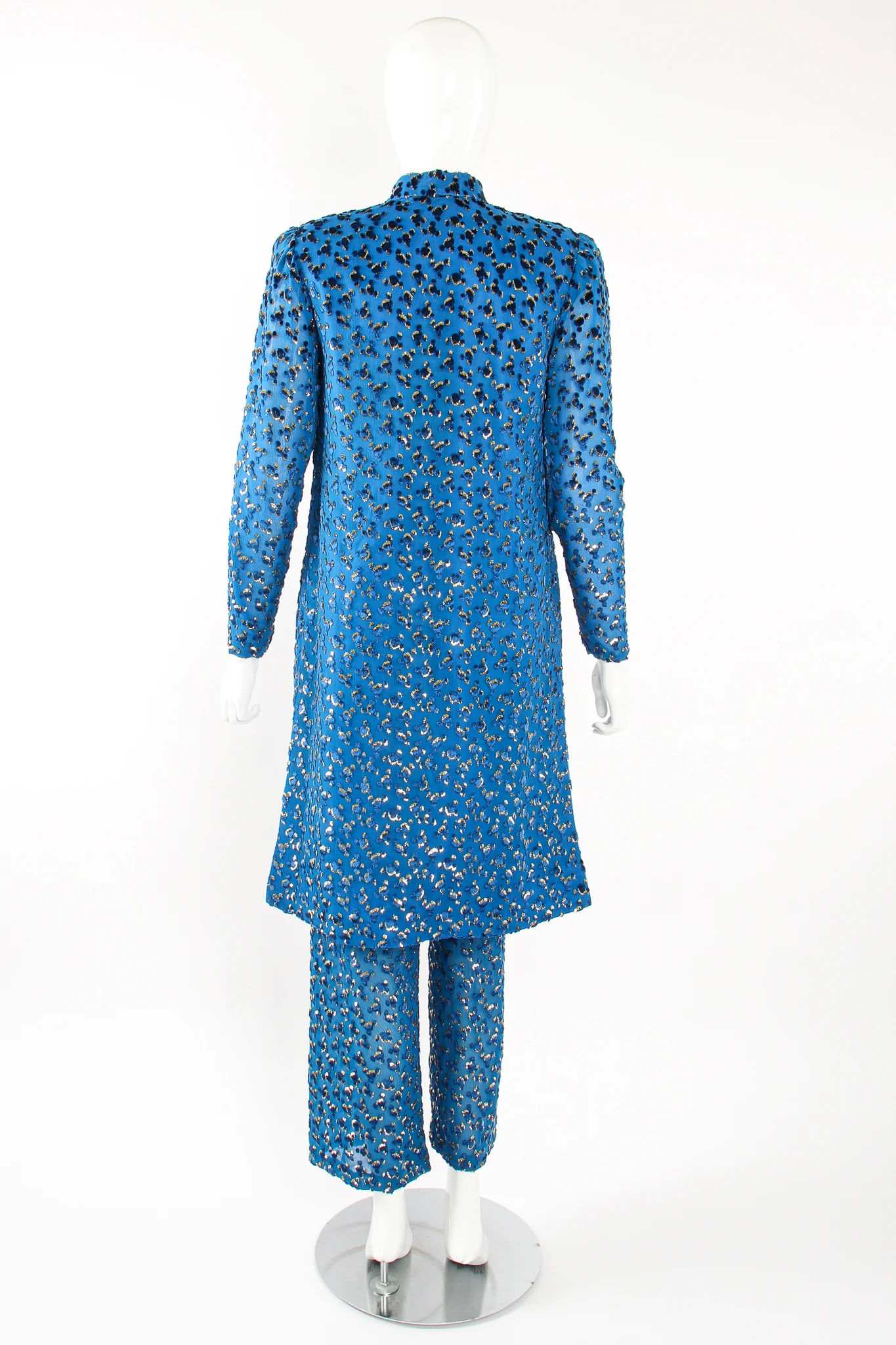 Silk Velvet Lamé Leisure Suit - Image 13