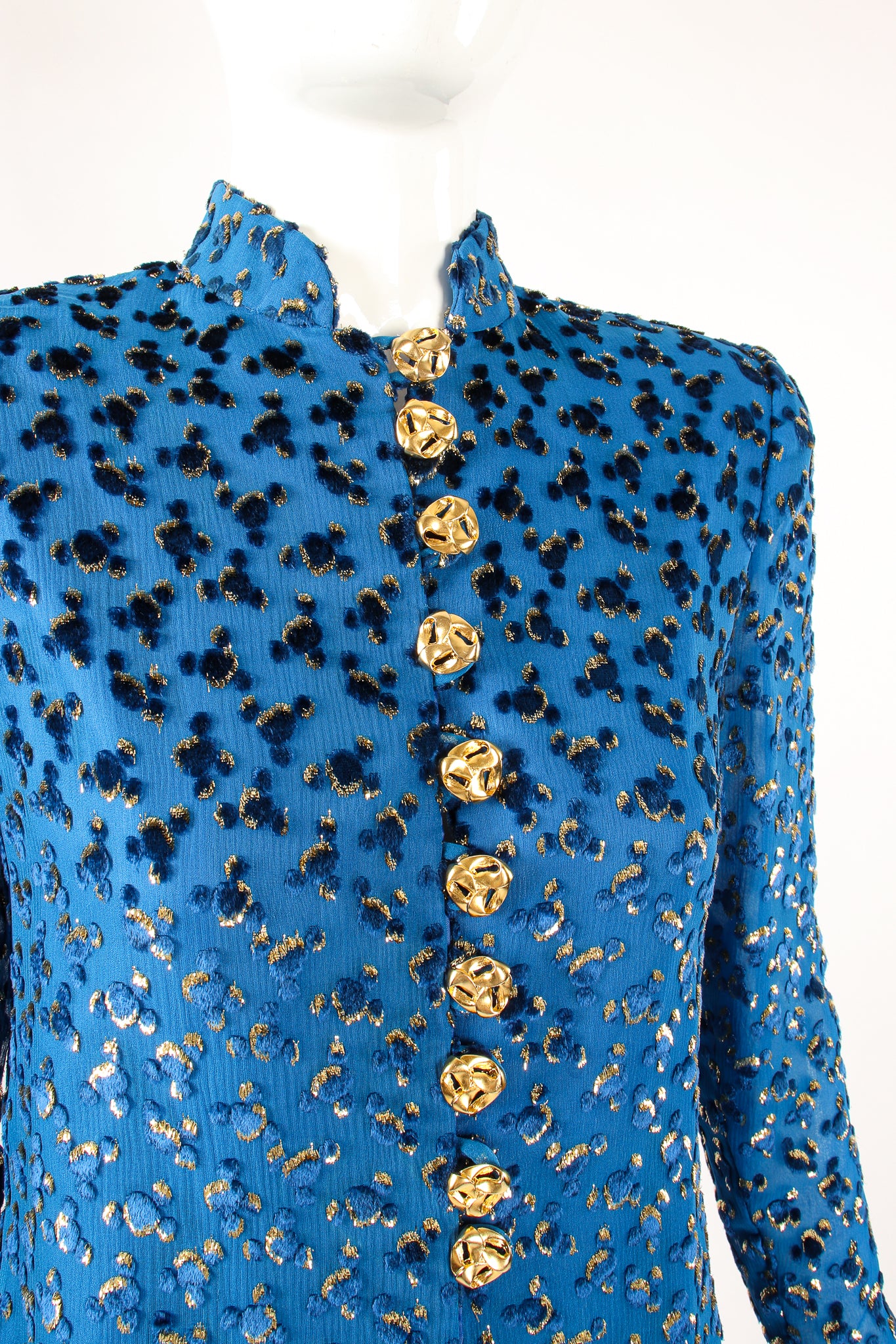Silk Velvet Lamé Leisure Suit - Image 7