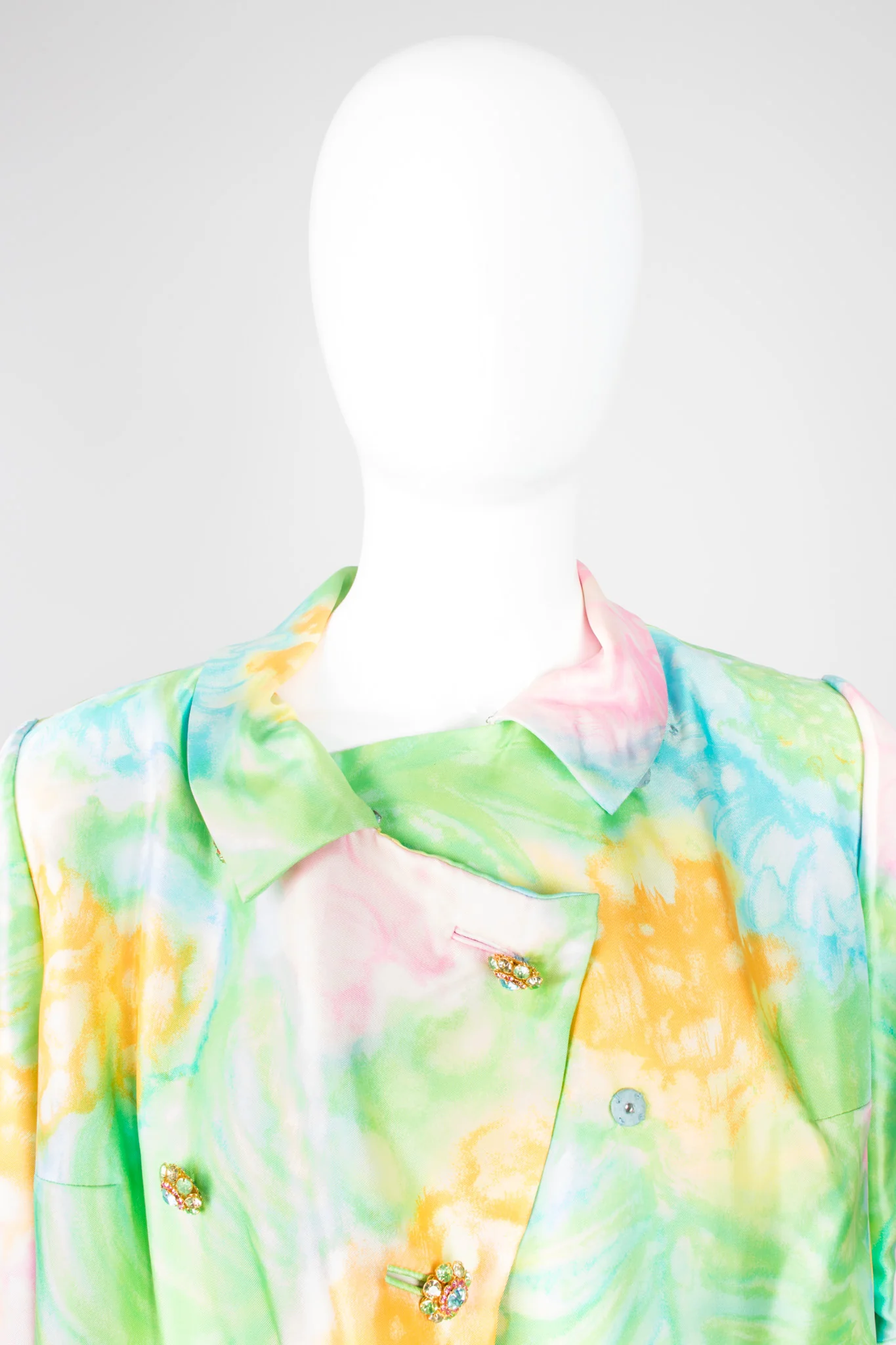 Silk Watercolor Coat - Image 7