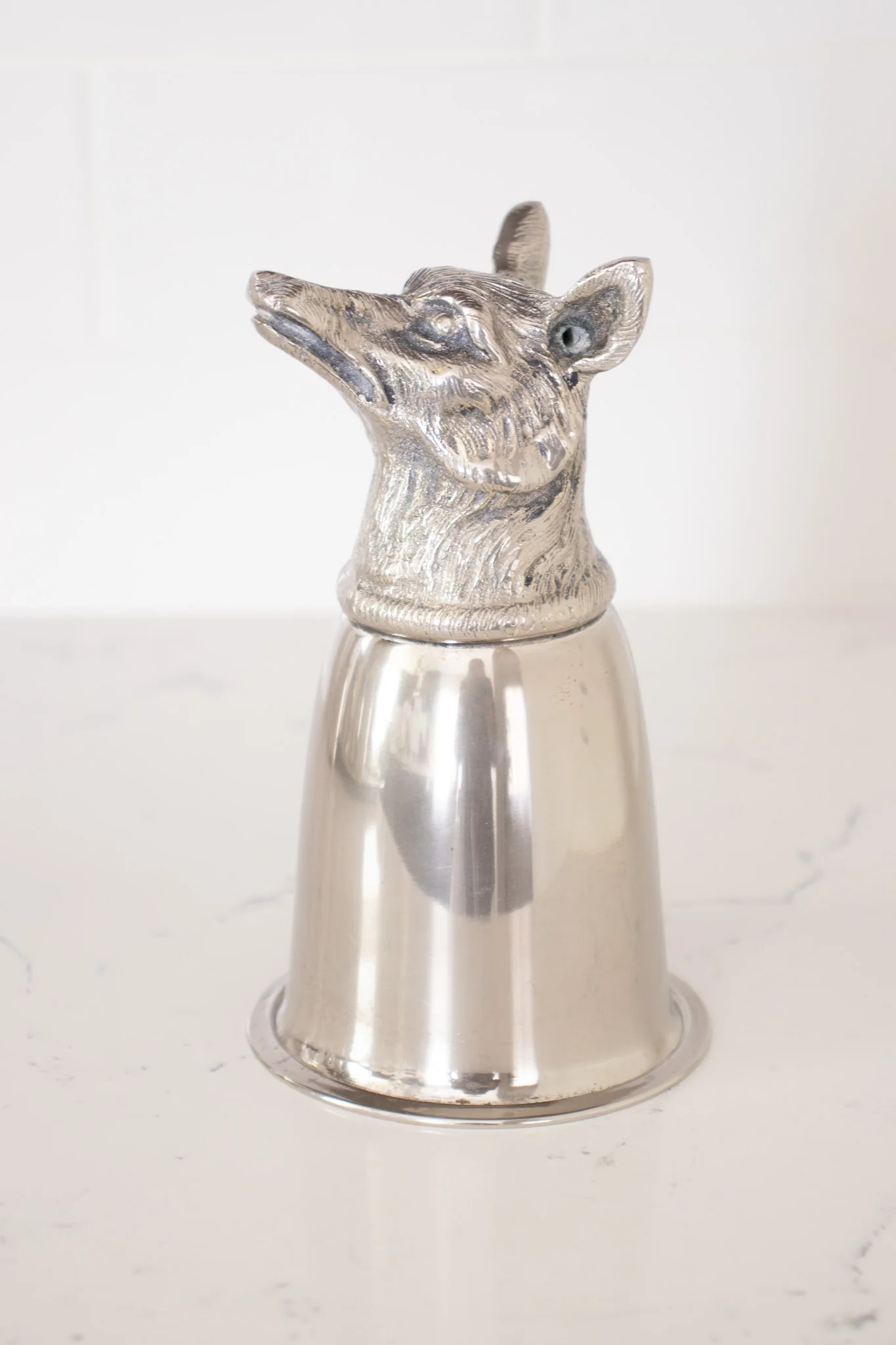 Silver Animal Stirrup Cups & Tray Set - Image 9
