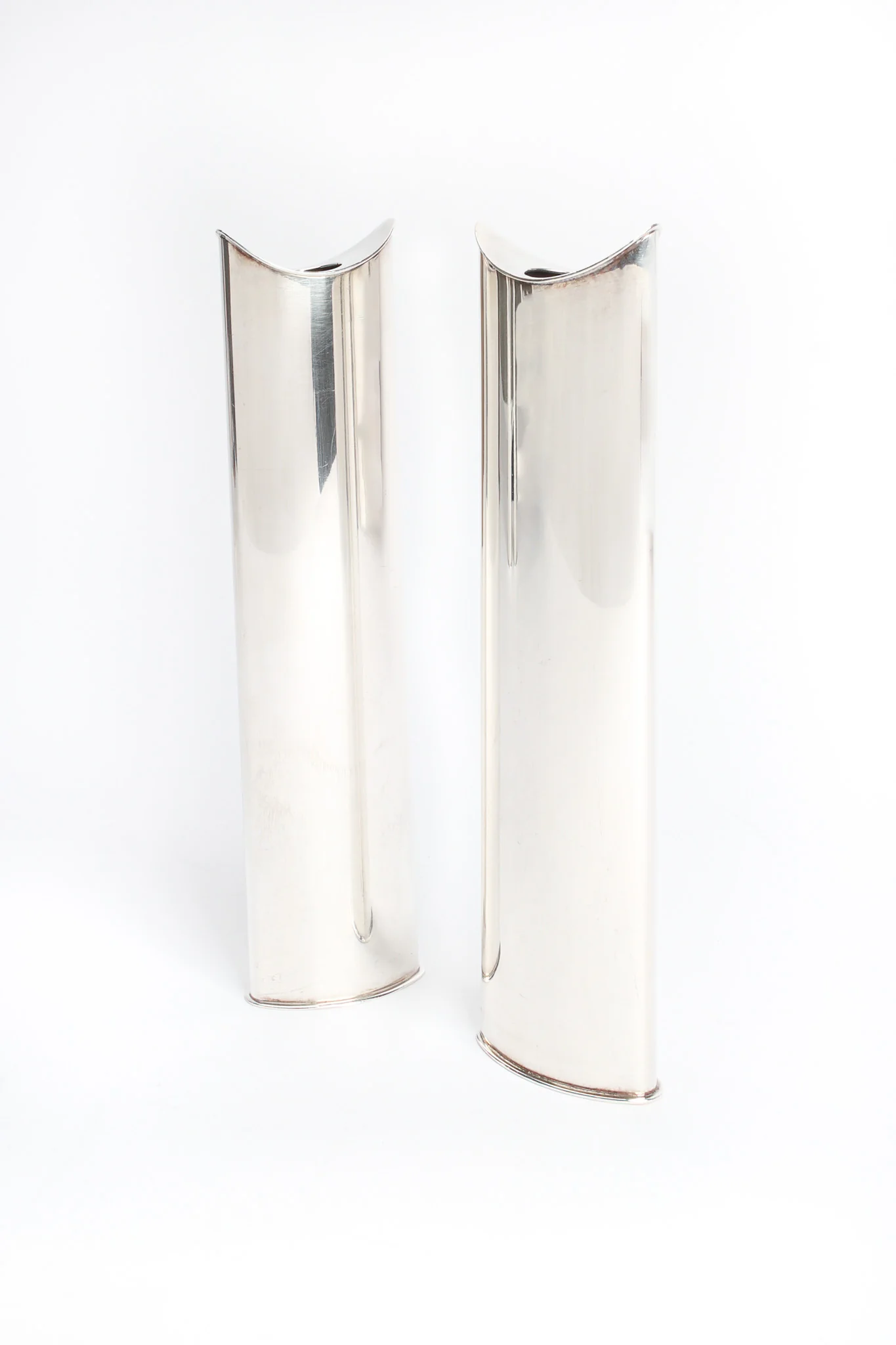 Sculptural Silver Candle Holders - Image 11
