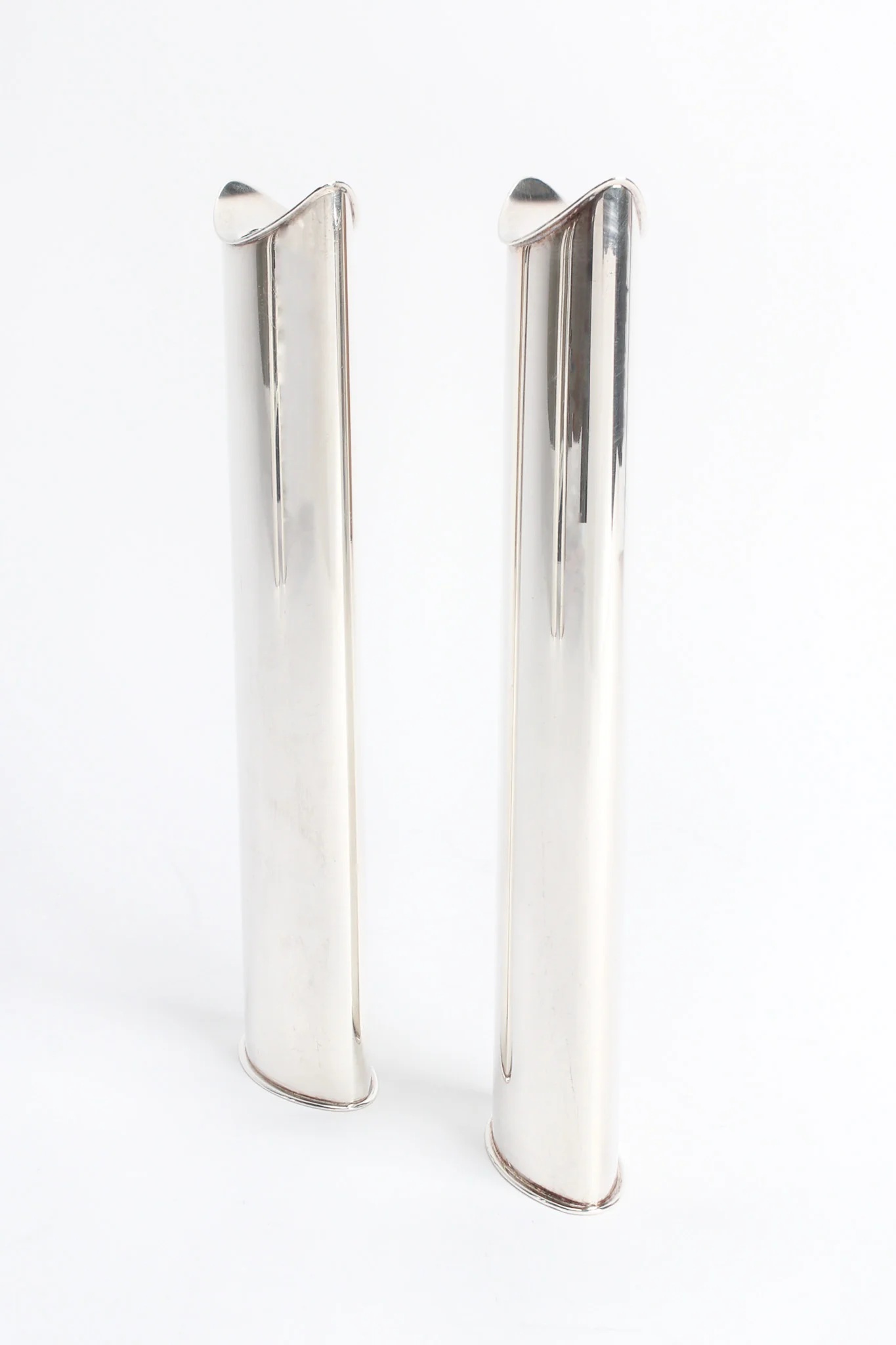 Sculptural Silver Candle Holders - Image 12