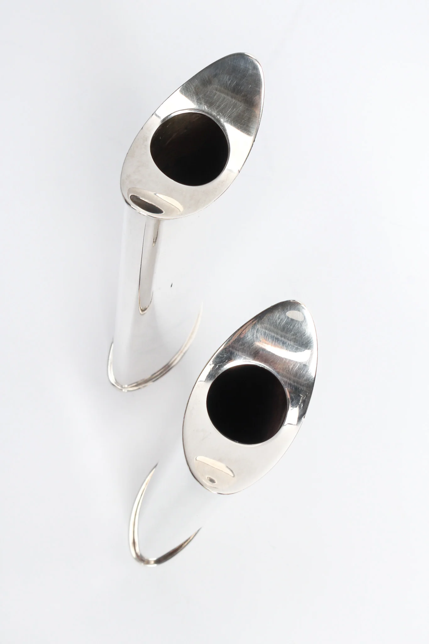 Sculptural Silver Candle Holders - Image 15