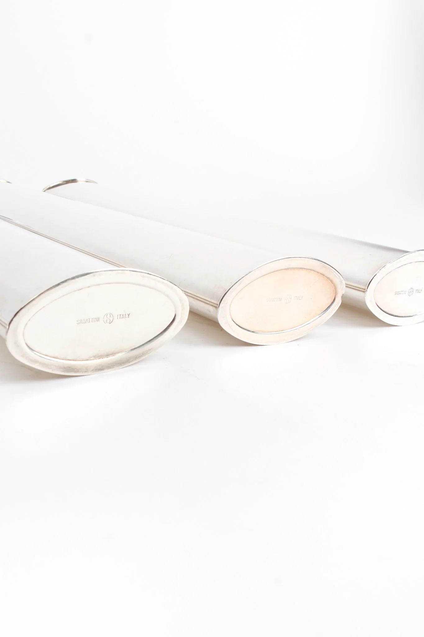 Sculptural Silver Candle Holders - Image 17