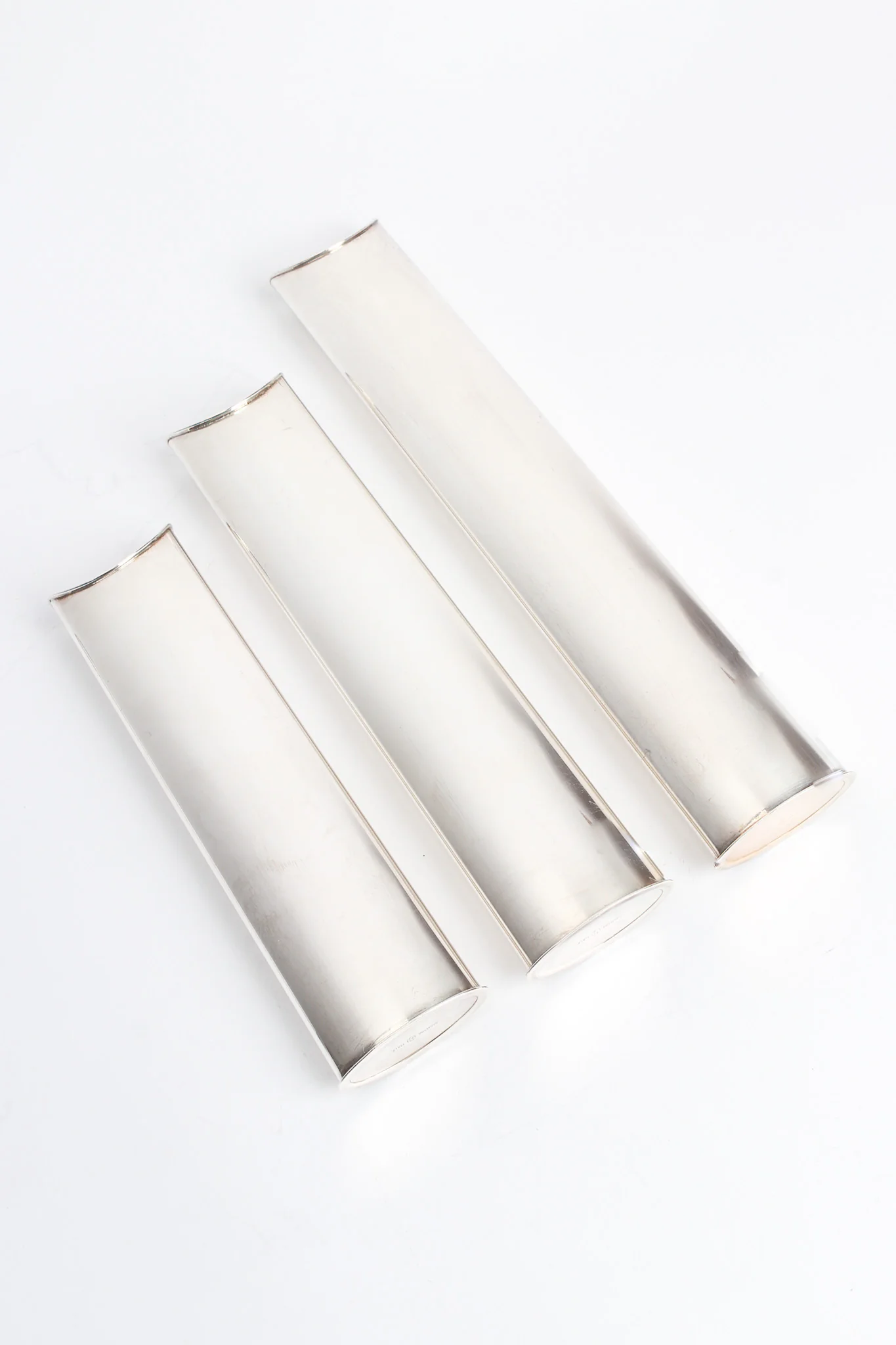 Sculptural Silver Candle Holders - Image 5