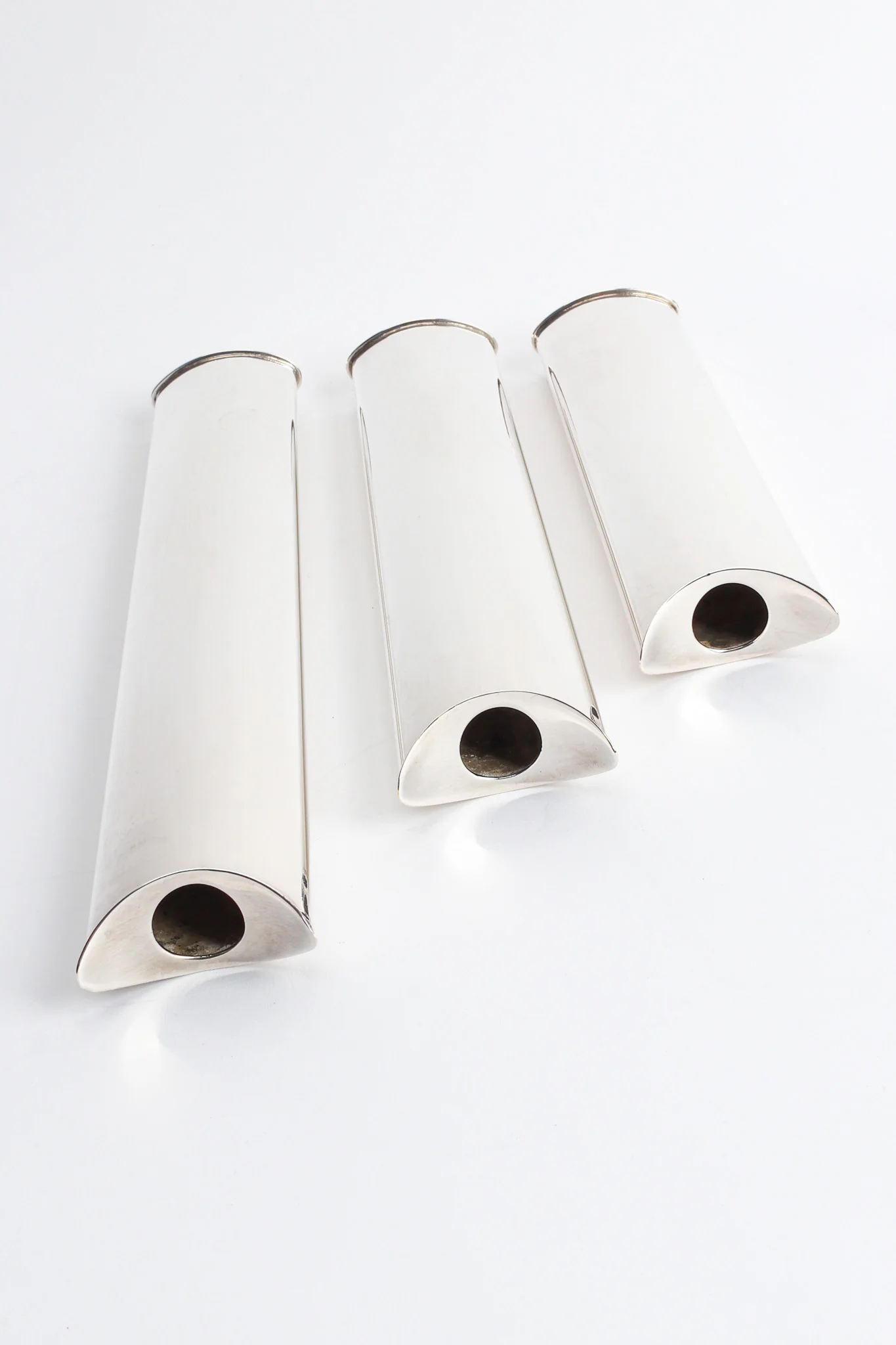 Sculptural Silver Candle Holders - Image 6